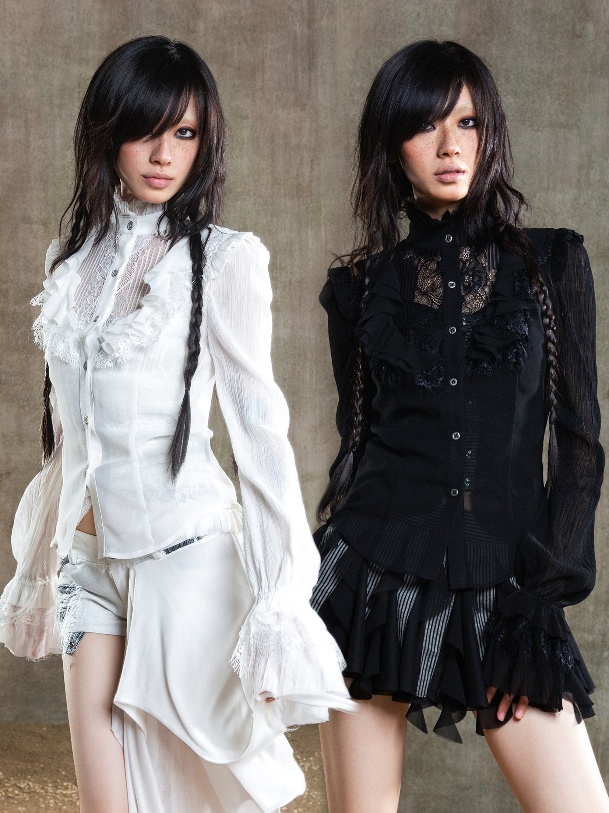 Victorian Sheer Chiffon Blouse