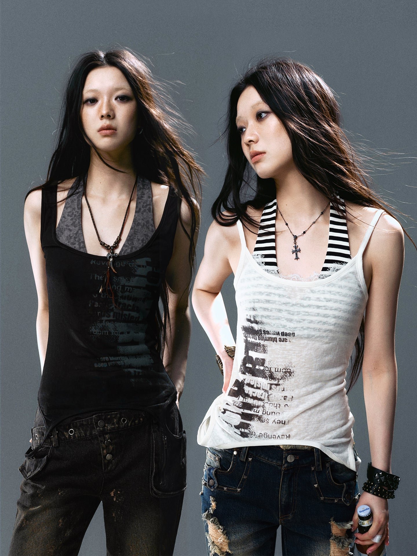 Two layered tank tops