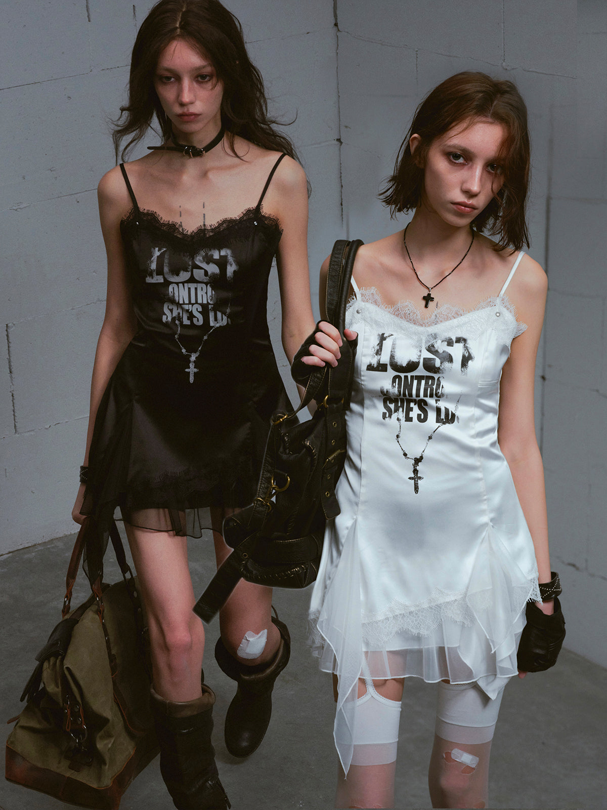 Punk Chain Print Dress