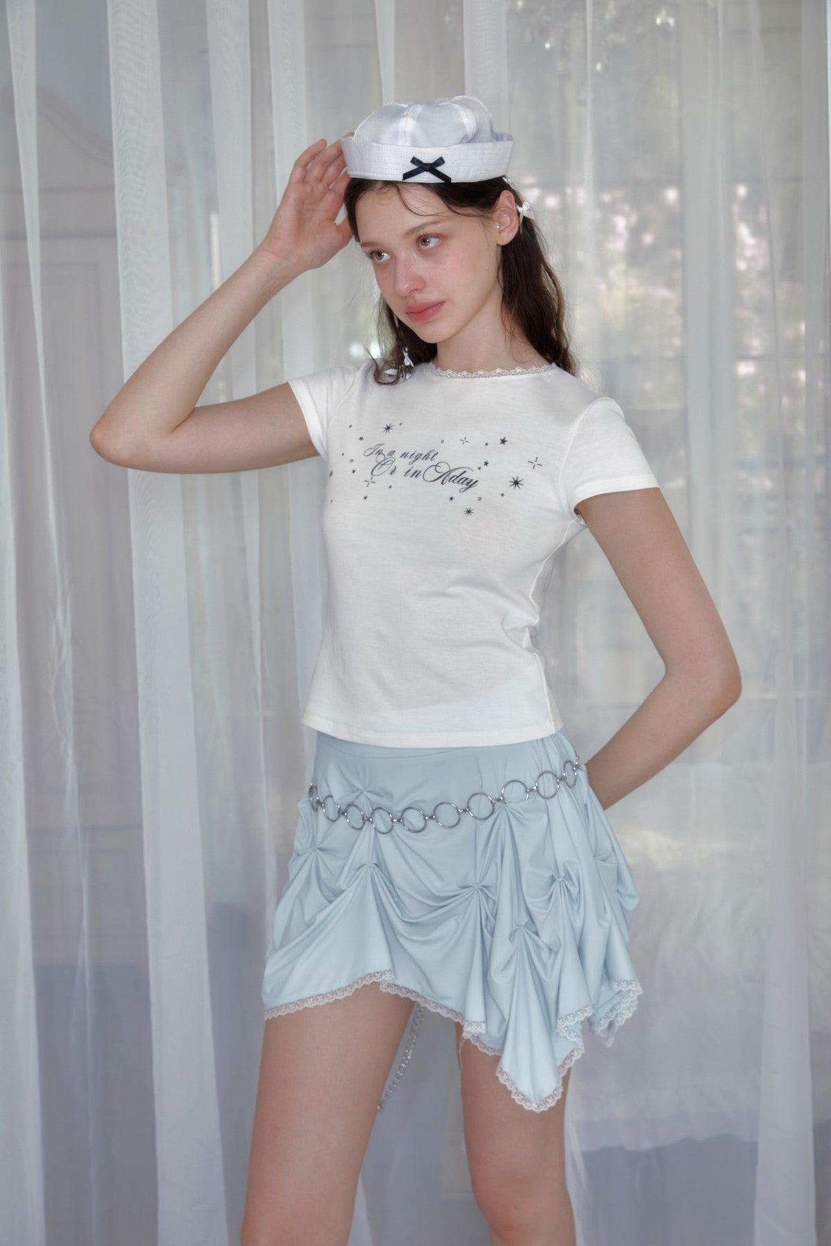 Star print T-shirt
