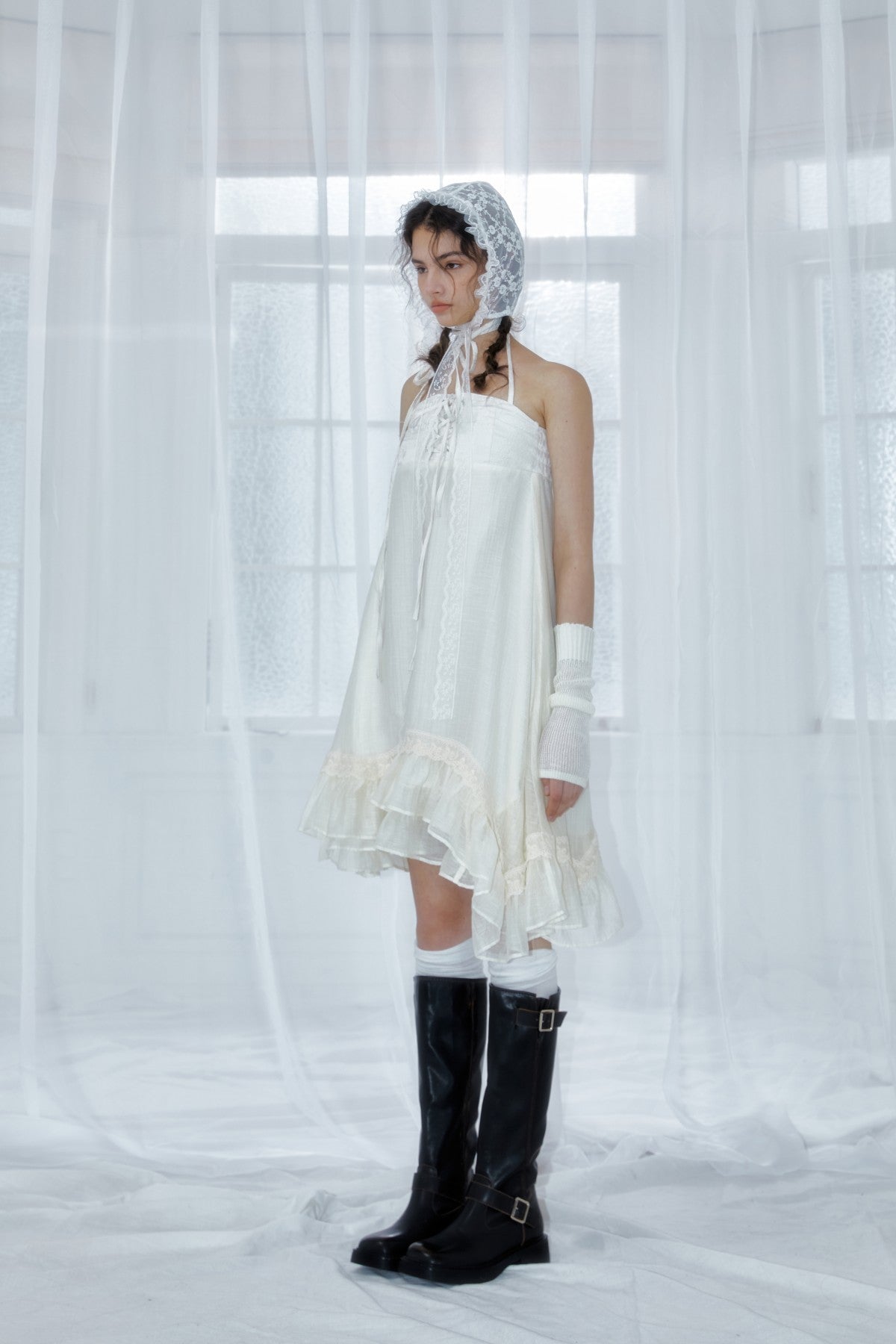 Halterneck irregular Convertible Tube/Skirt 2-in-1