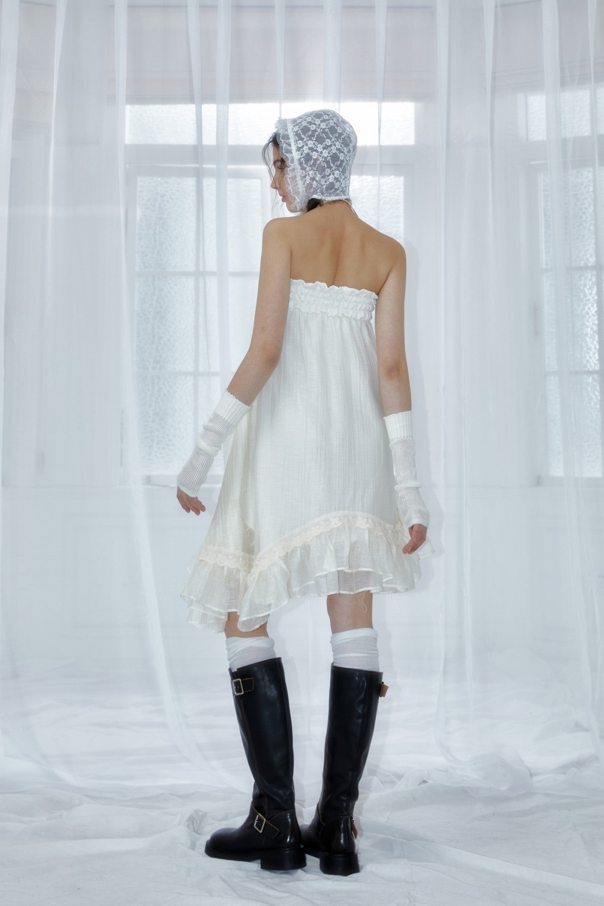 Halterneck irregular Convertible Tube/Skirt 2-in-1