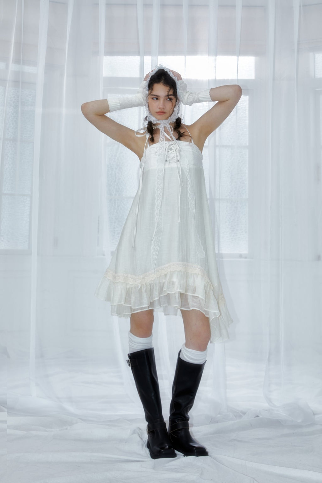 Halterneck irregular Convertible Tube/Skirt 2-in-1