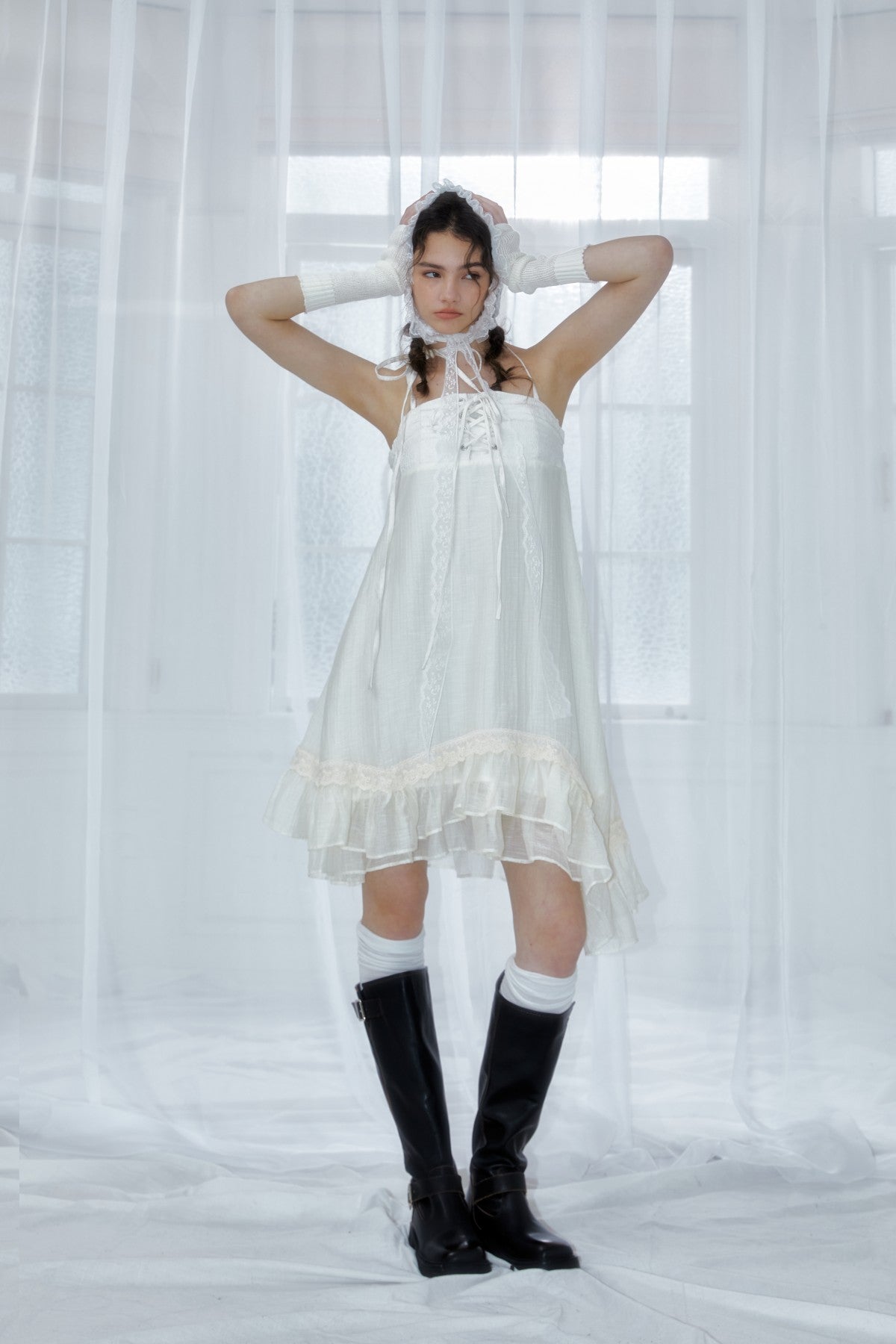 Halterneck irregular Convertible Tube/Skirt 2-in-1
