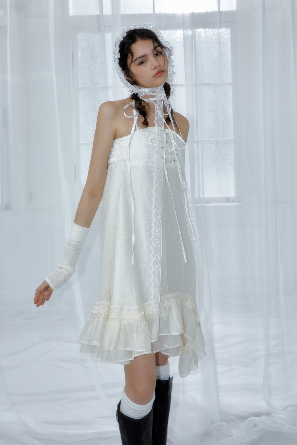 Halterneck irregular Convertible Tube/Skirt 2-in-1