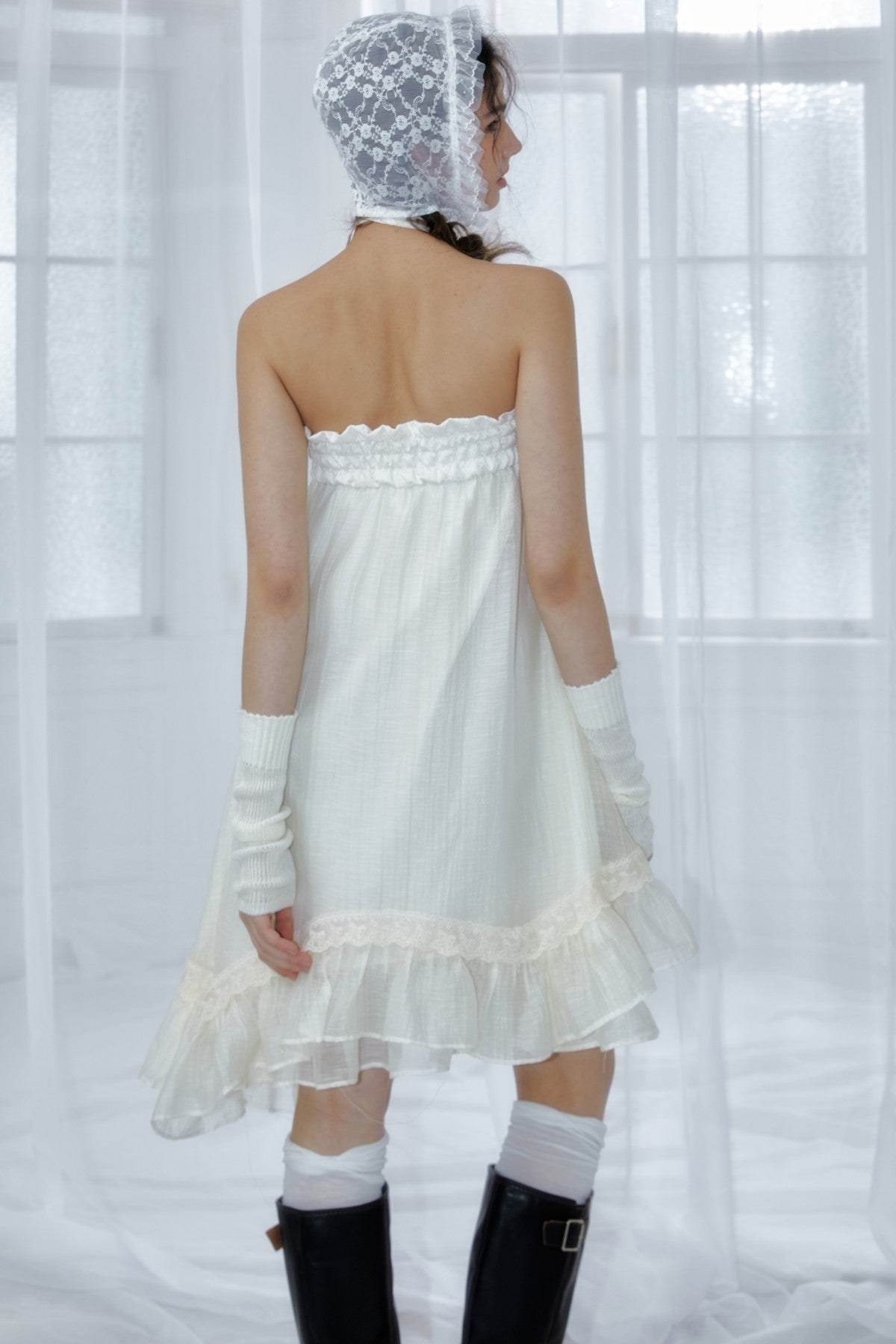 Halterneck irregular Convertible Tube/Skirt 2-in-1