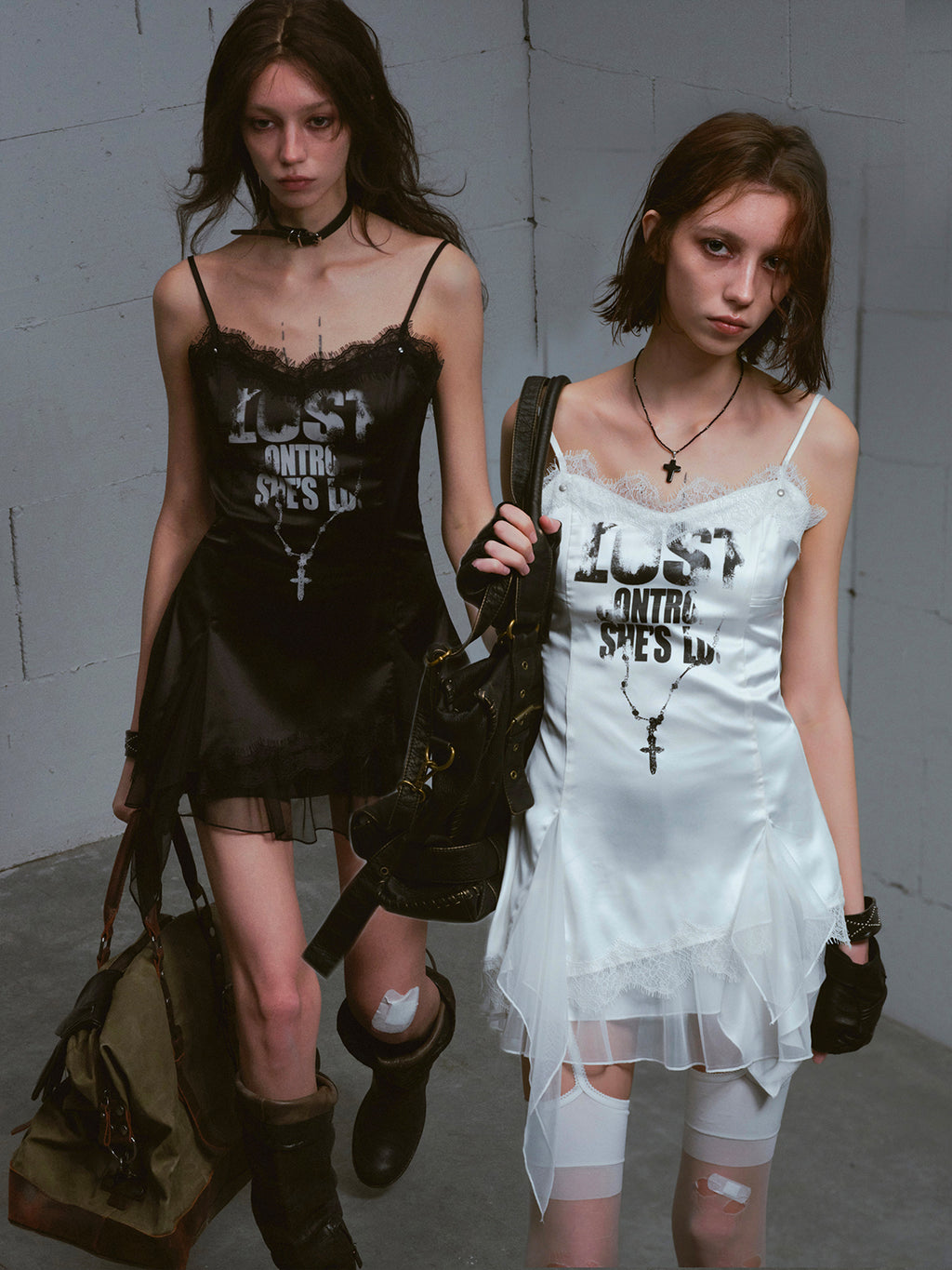 Punk Chain Print Dress