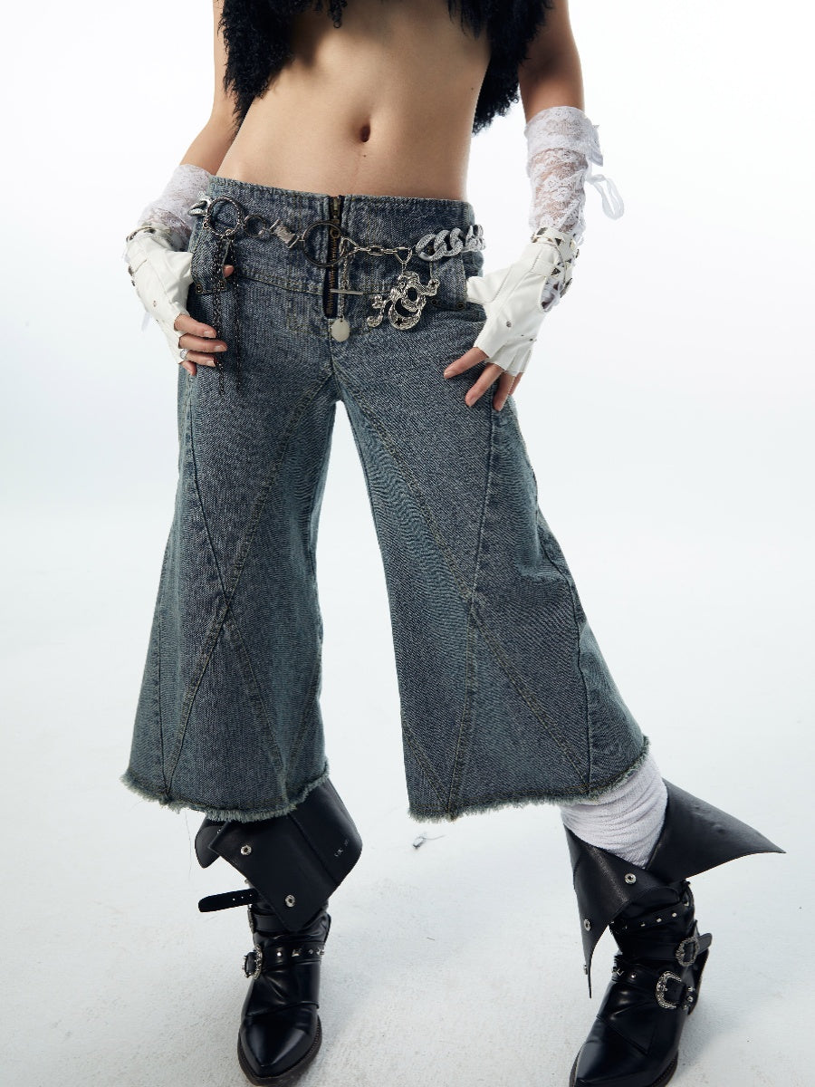 Denim Capri Pants