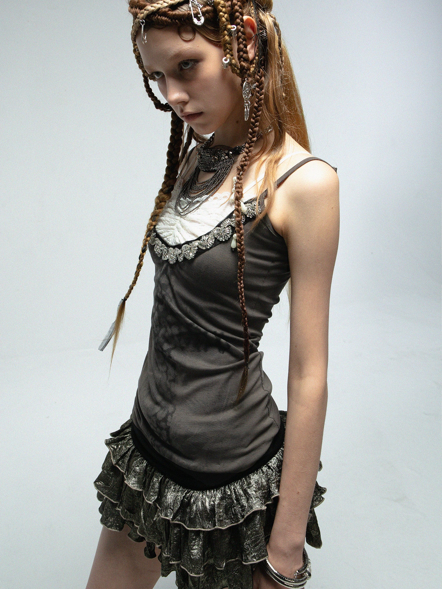 Crystal Cross Print Camisole