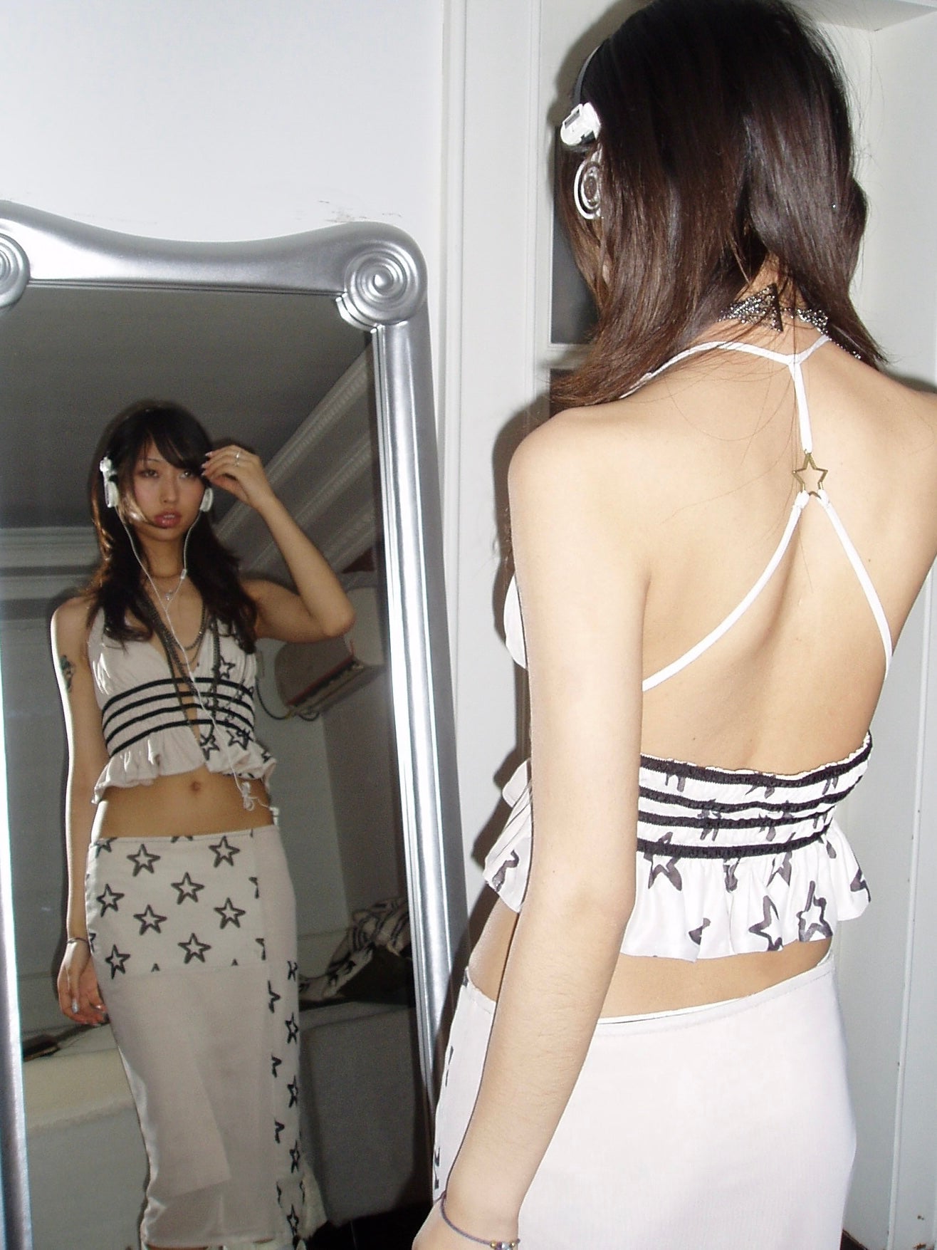 Star Print Vest & Shorts Set