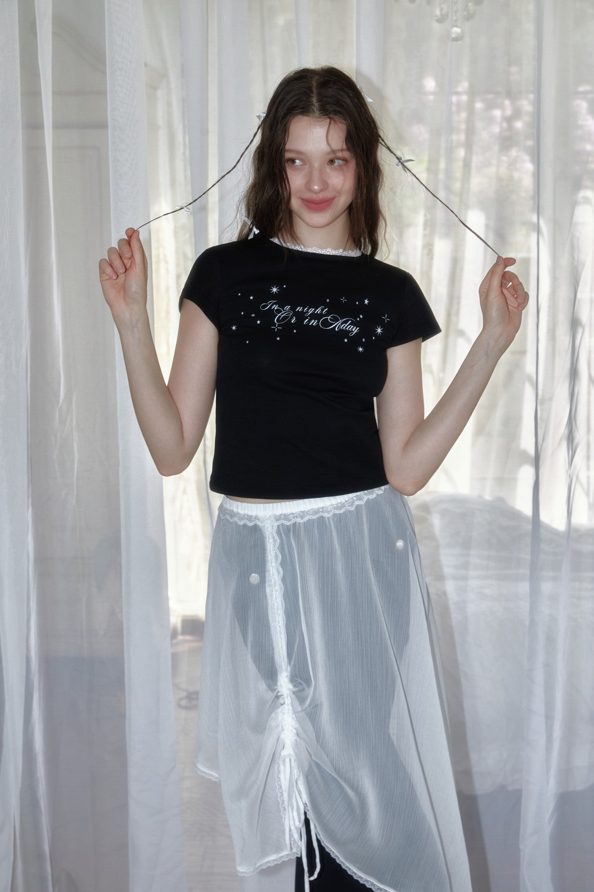 Star print T-shirt
