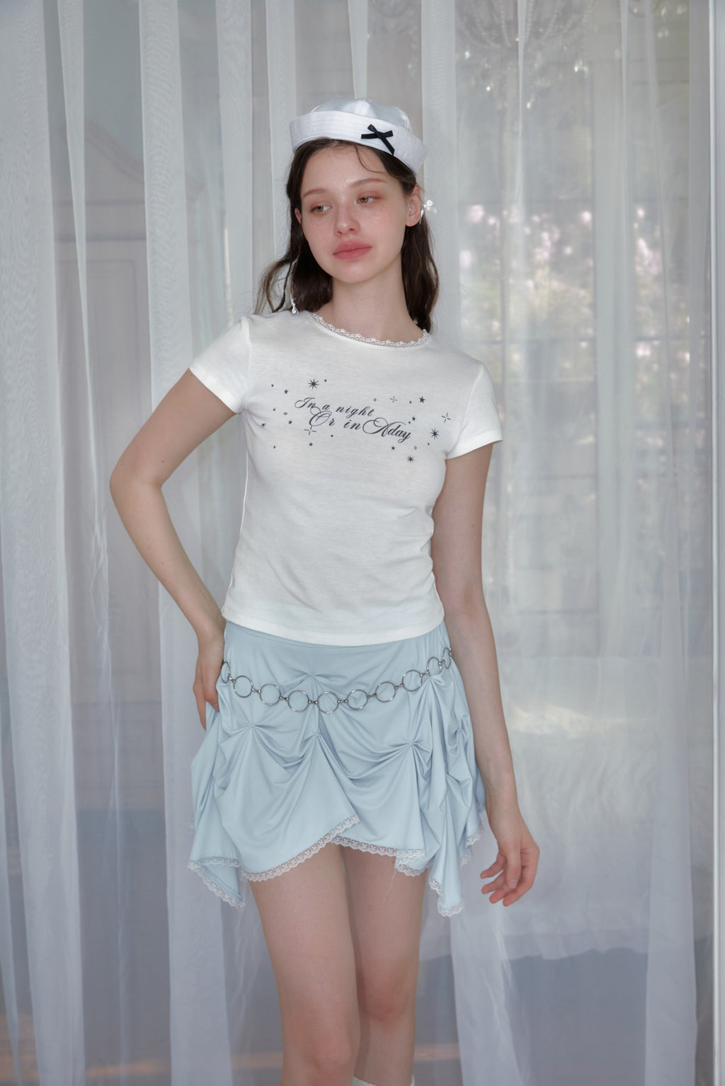 Star print T-shirt