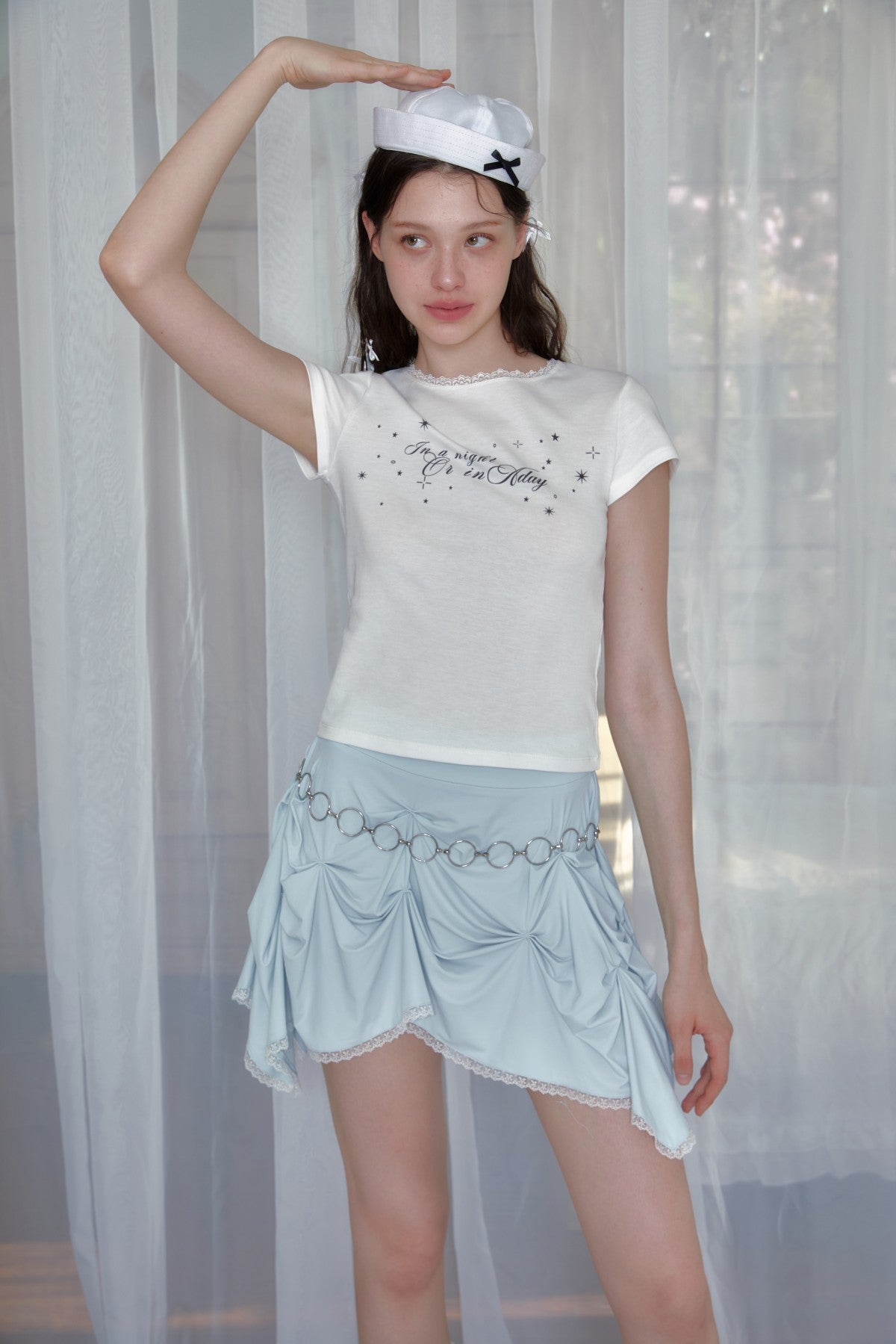 Star print T-shirt