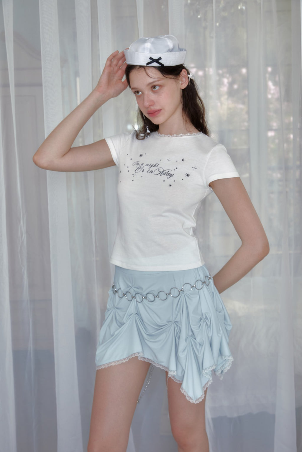 Star print T-shirt
