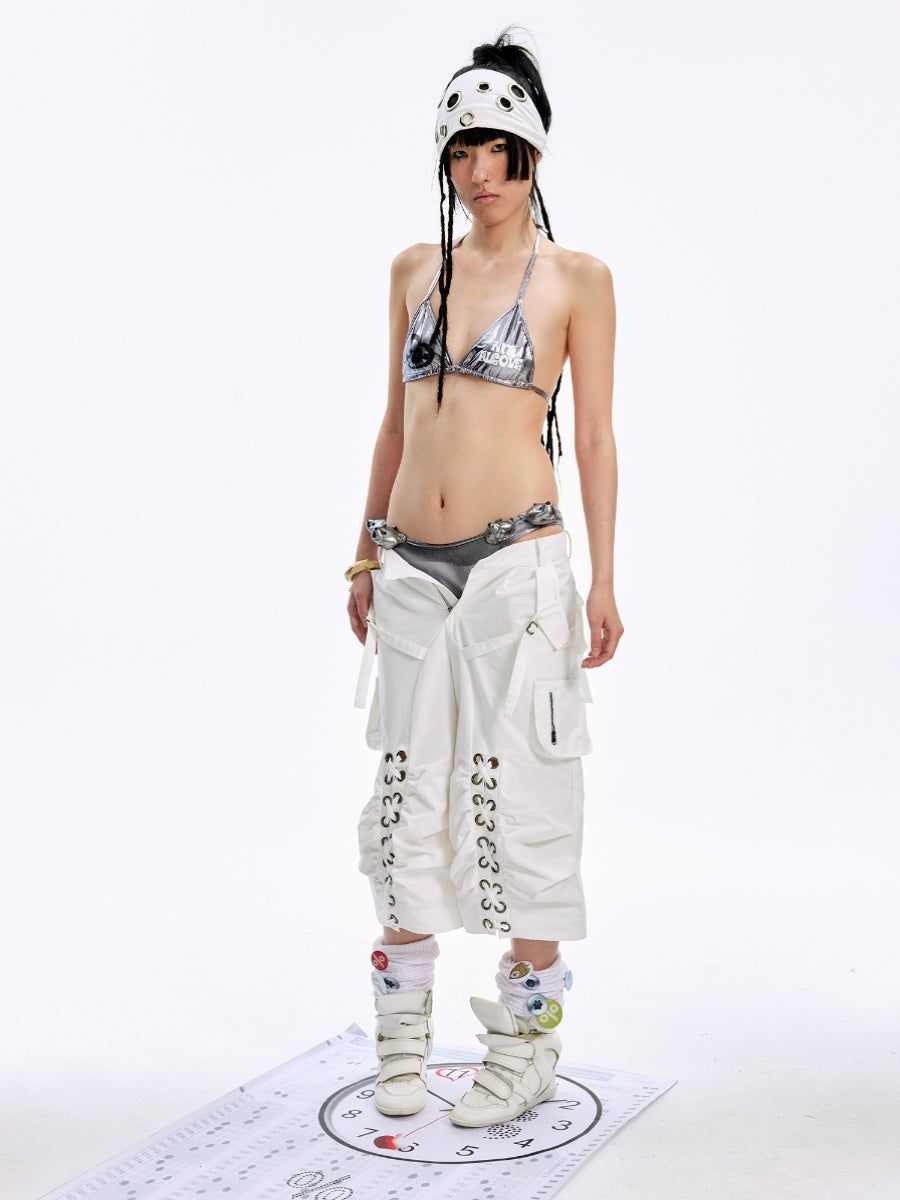 Bear Metal Silver Bikini Set