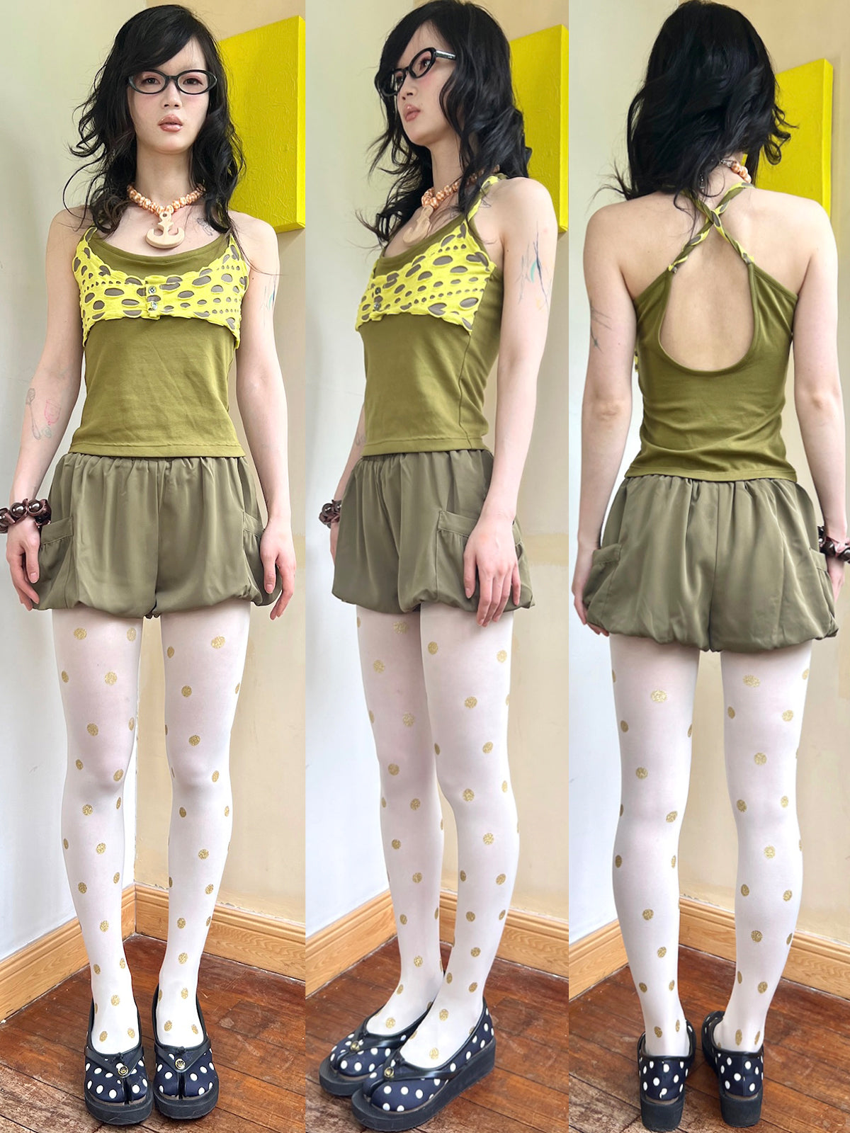 Hole-Cut Paneled False Layered Tank