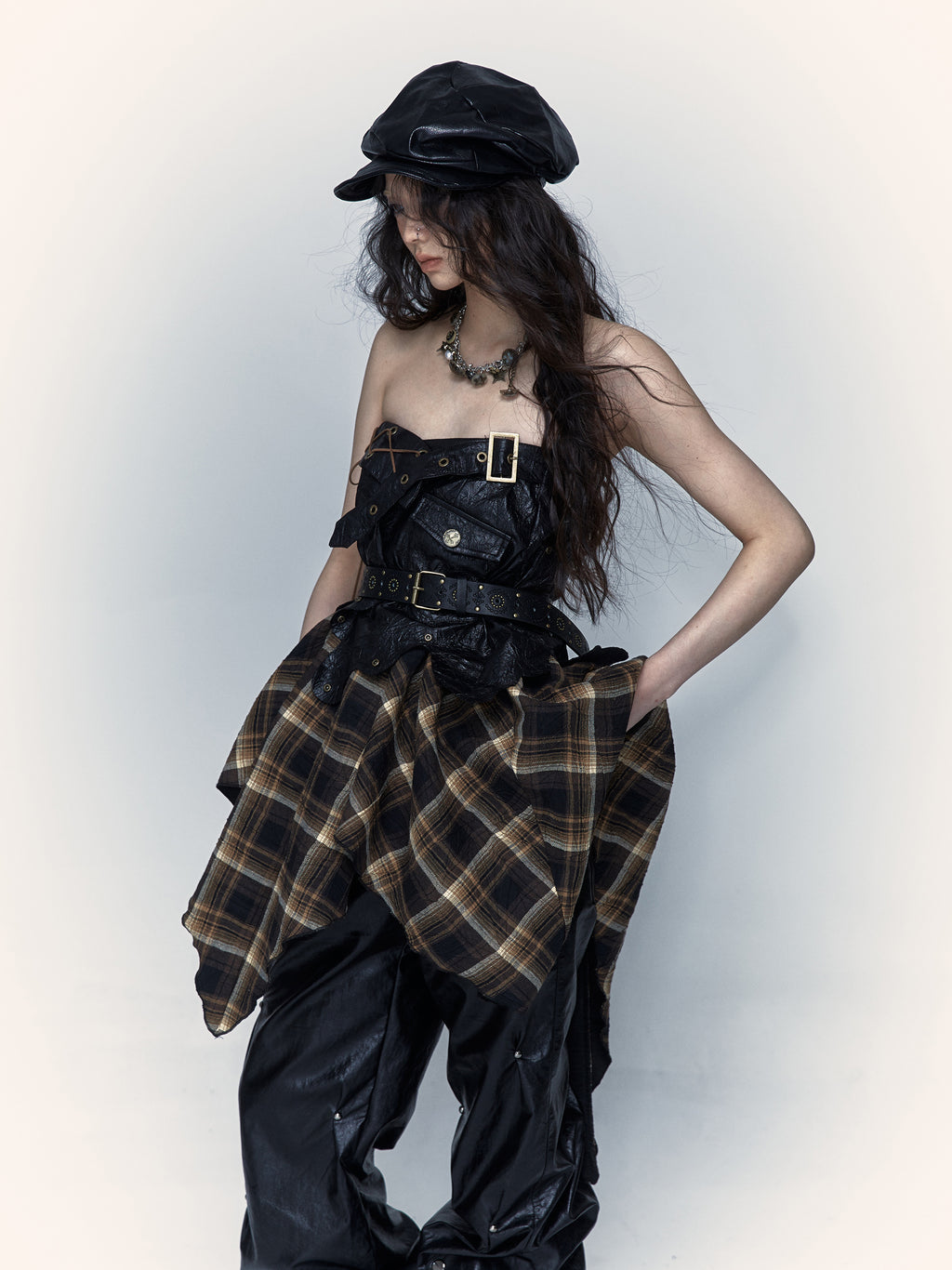 Bodice Paneled 2-in-1 Strapless Dress/Skirt