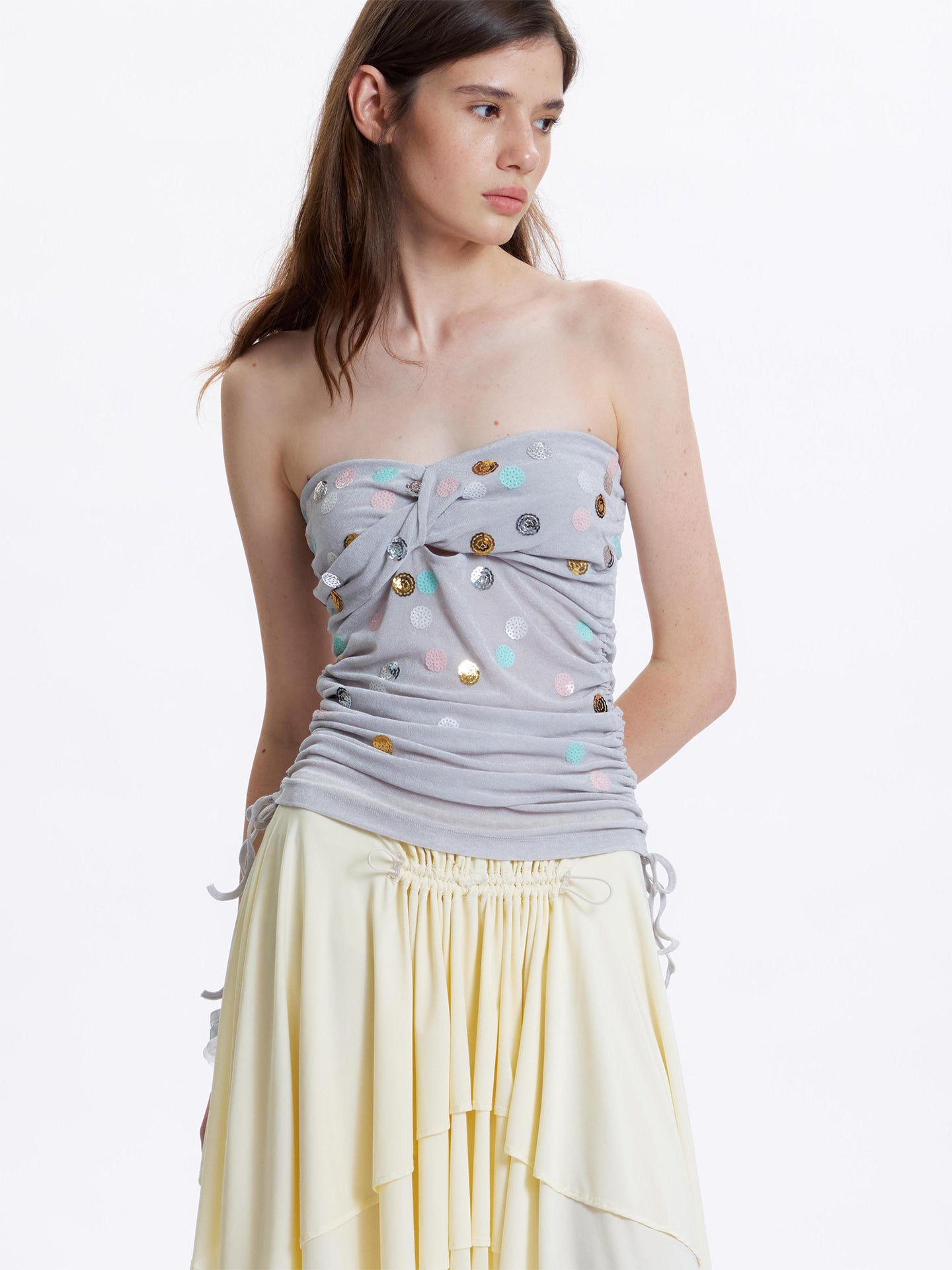Designer Sequin Bandeau Top
