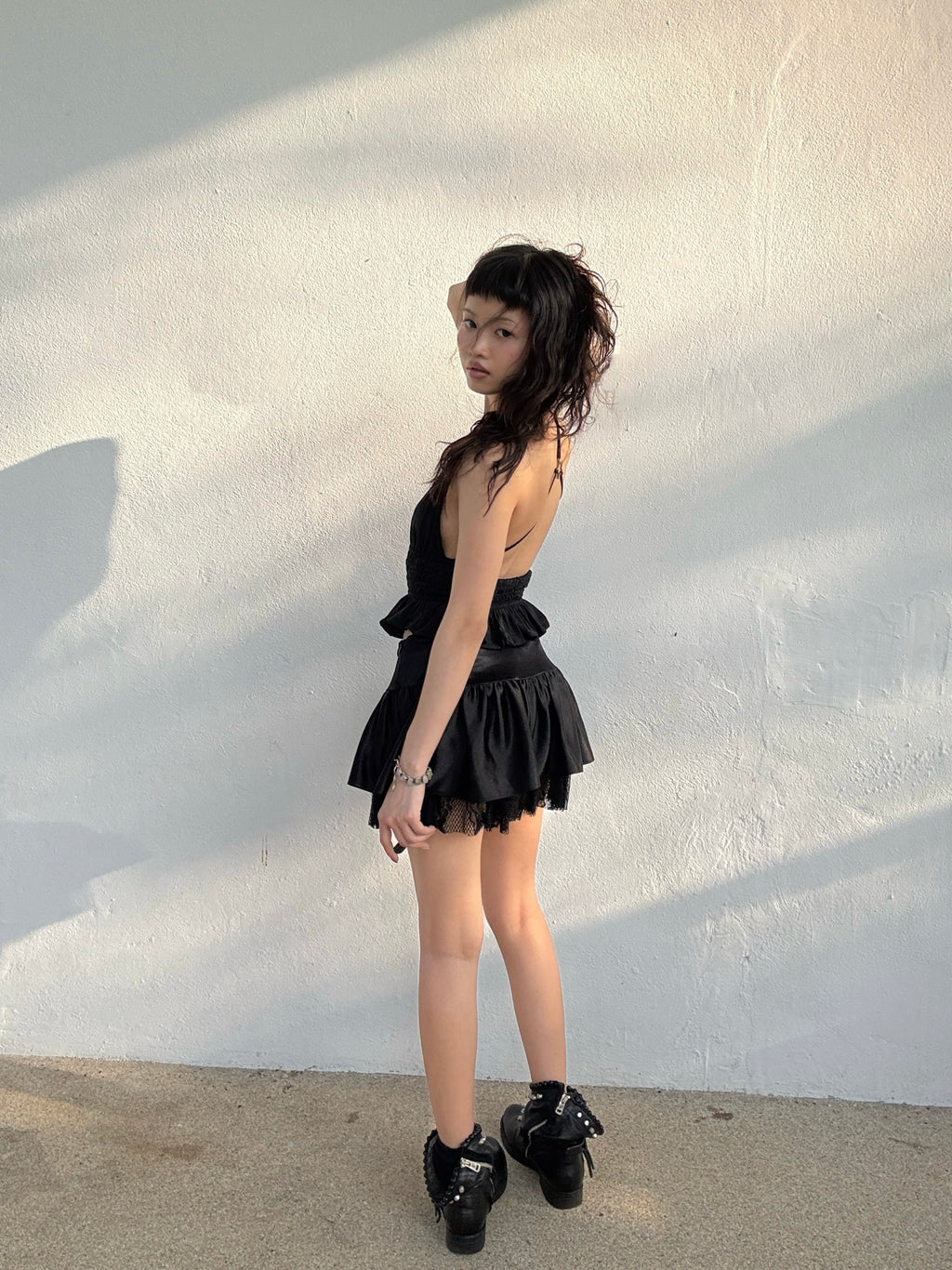 Puffy Black Mini Skirt