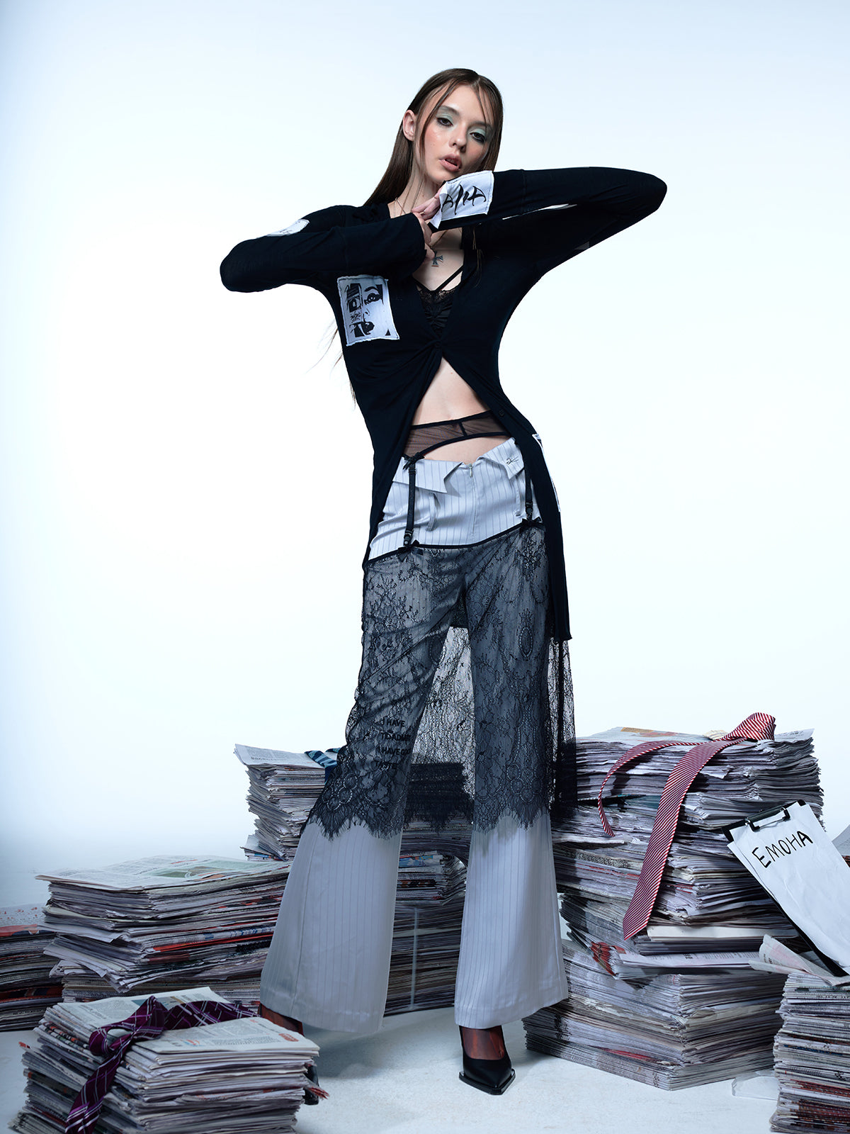 Gothic Patchwork Melancholy Cardigan