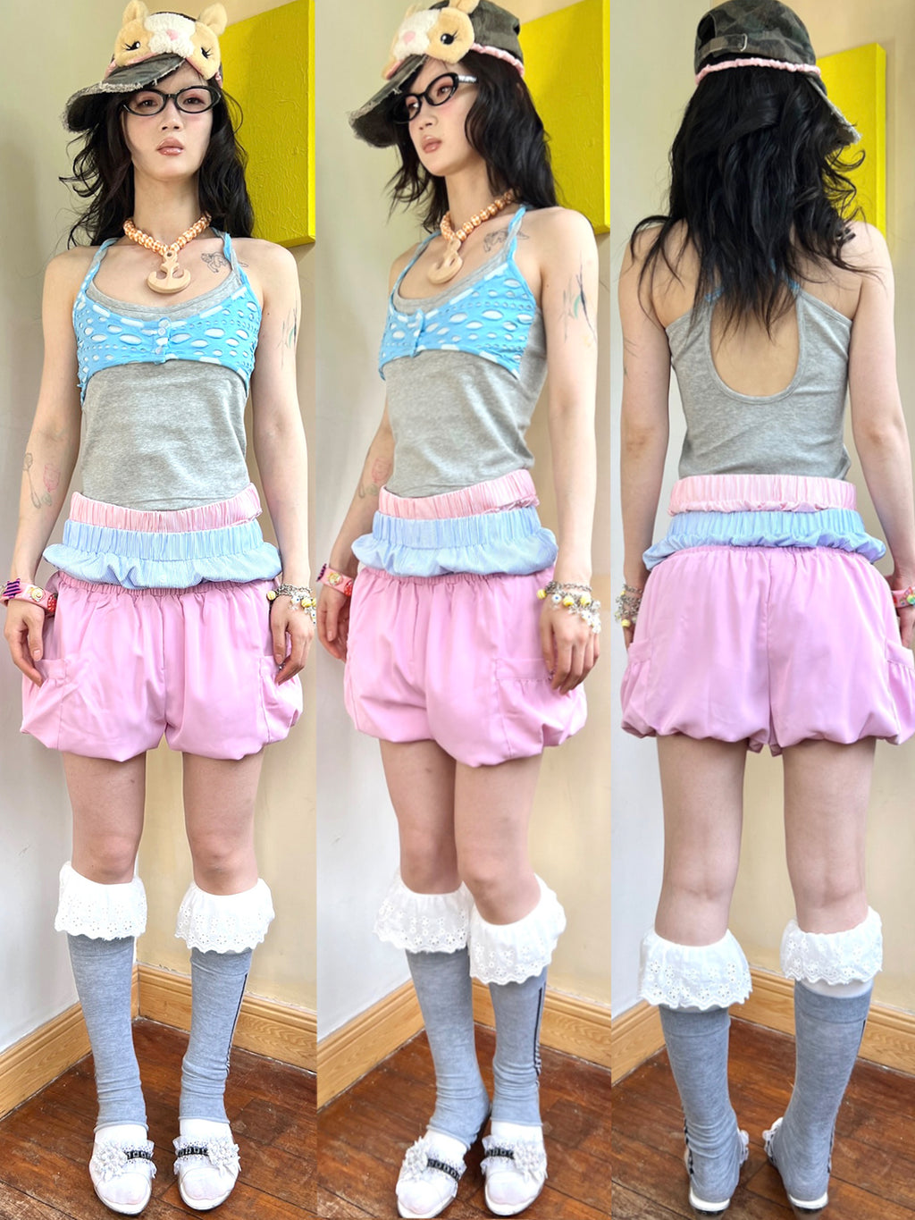 Hole-Cut Paneled False Layered Tank