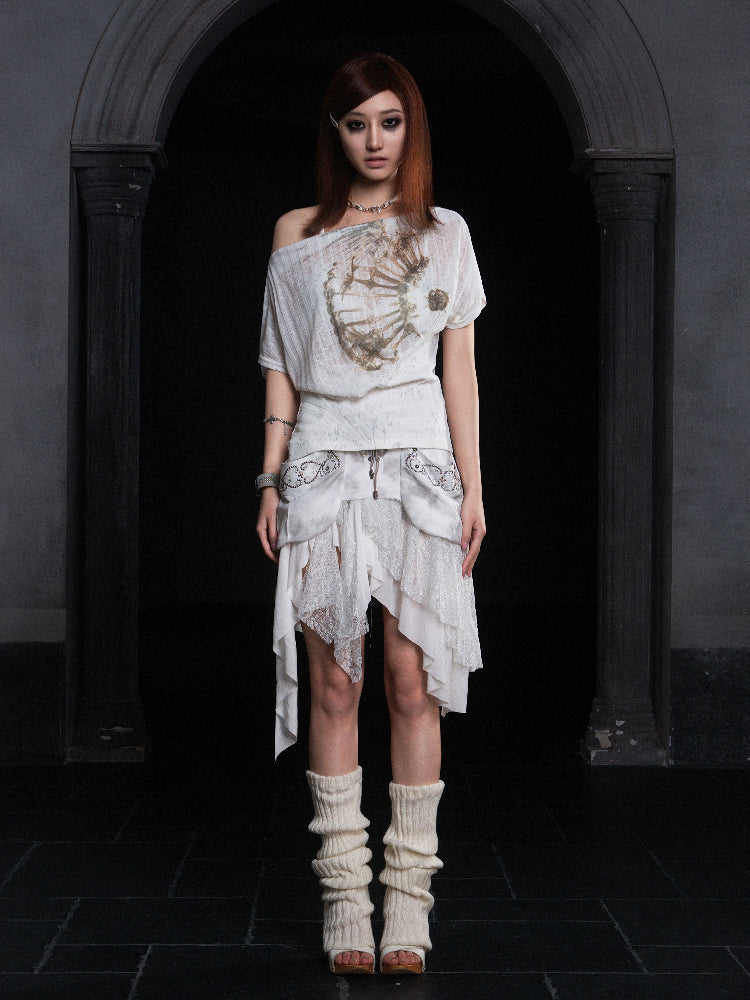 Oversized Graphic Print Tee