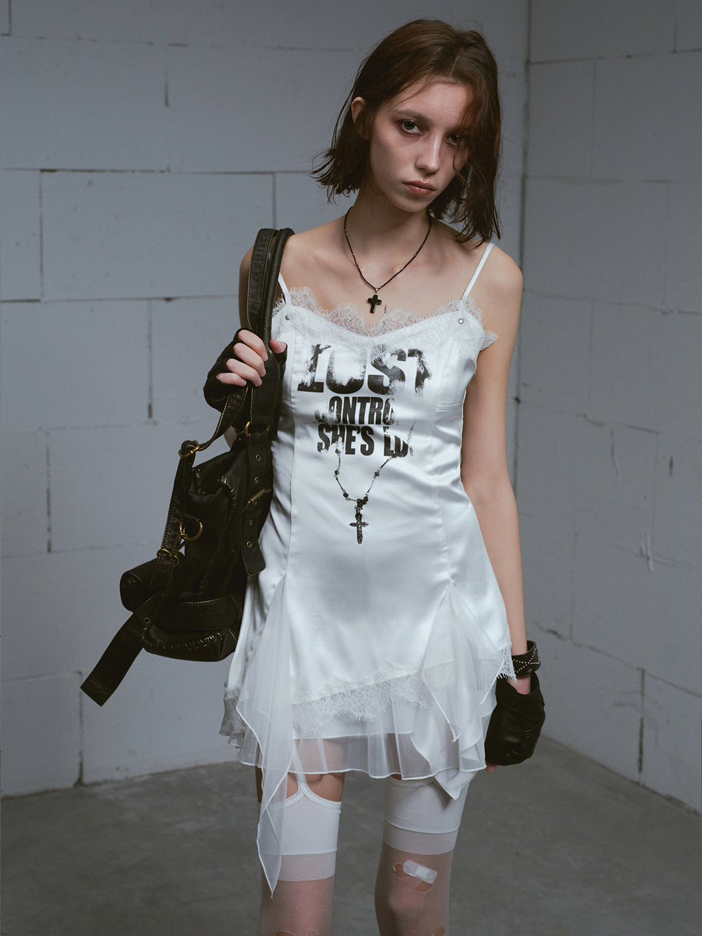 Punk Chain Print Dress
