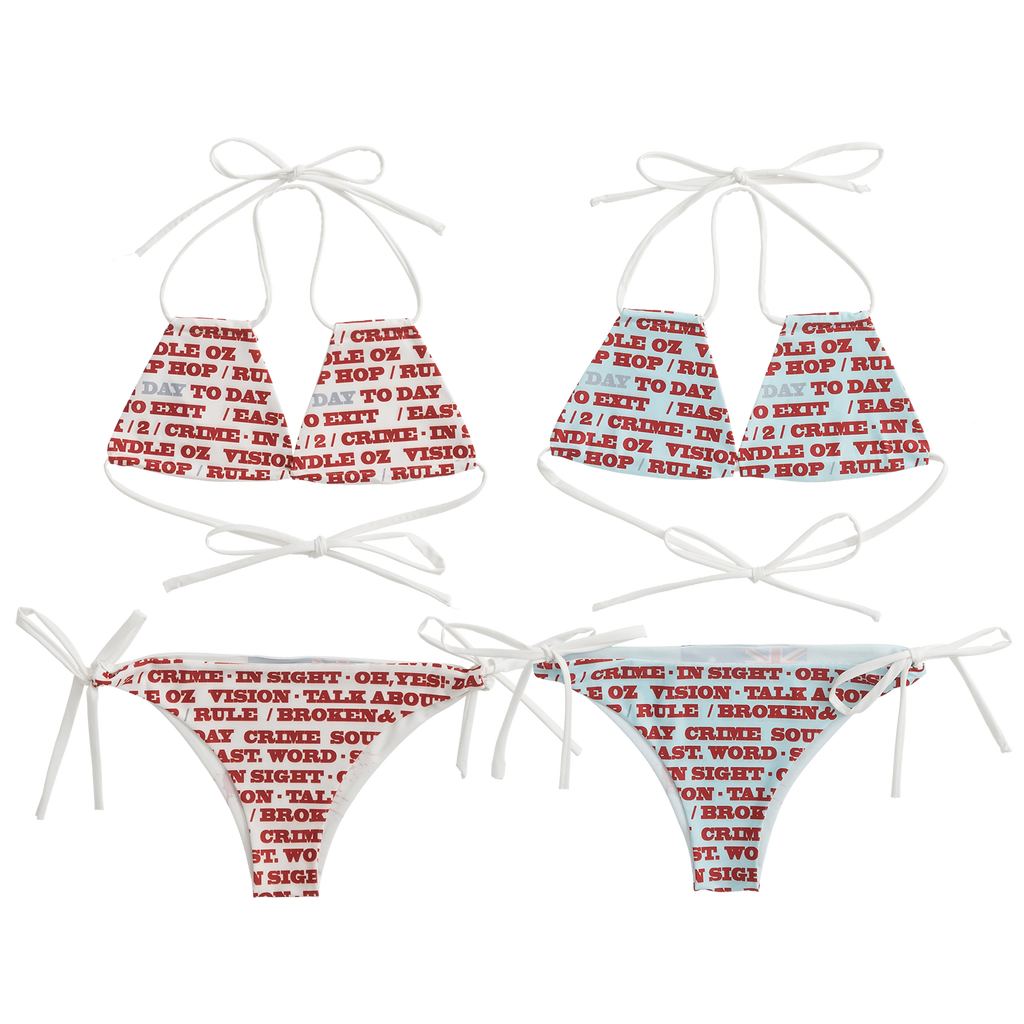 Satirical Tie-Up Bikini