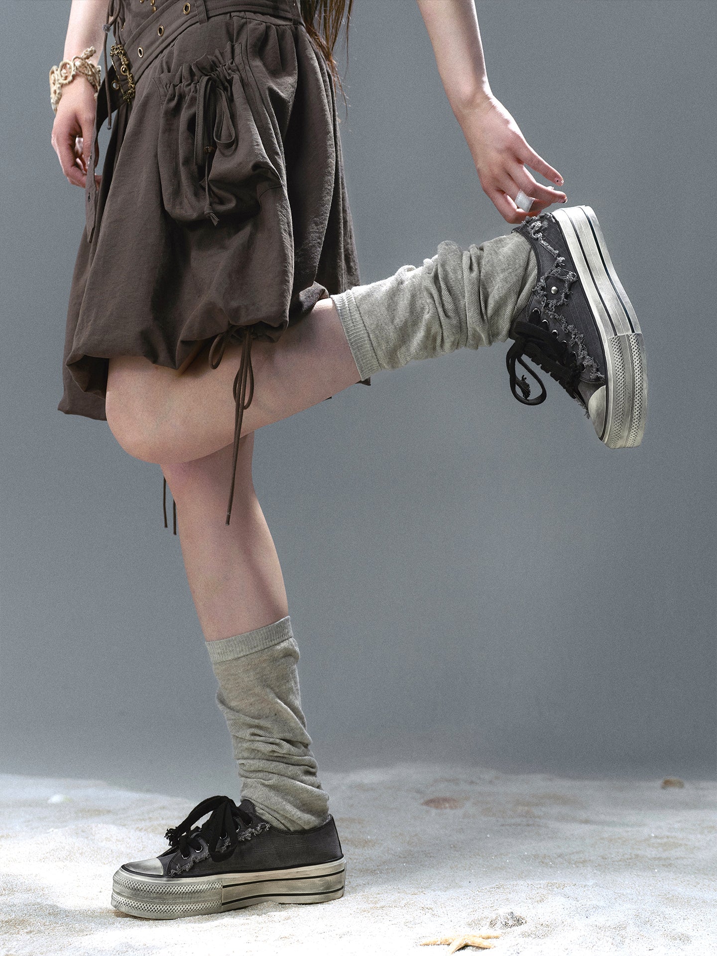 Patchwork Cross Vintage Canvas Sneakers