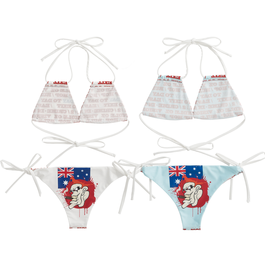 Satirical Tie-Up Bikini