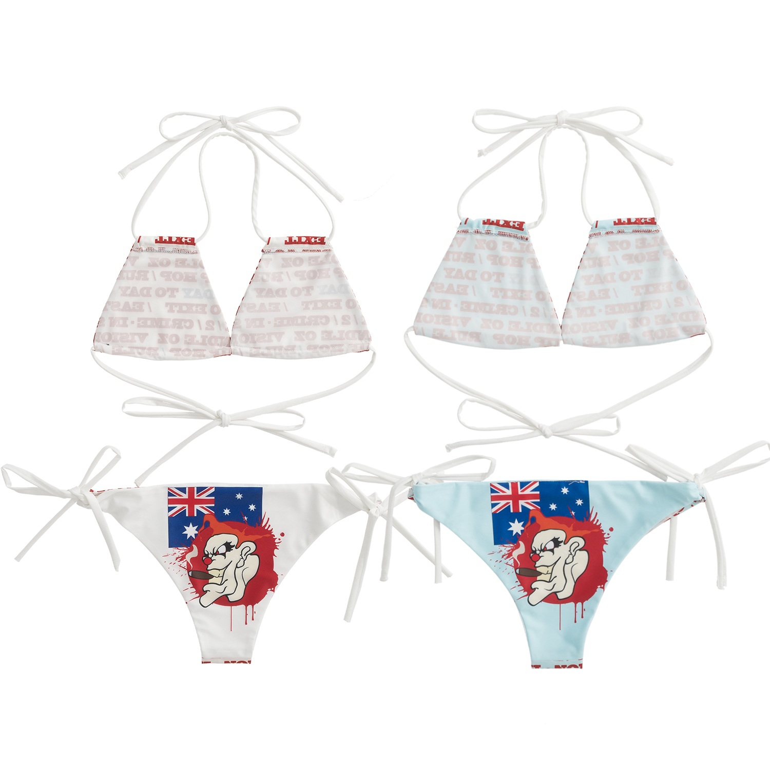 Satirical Tie-Up Bikini