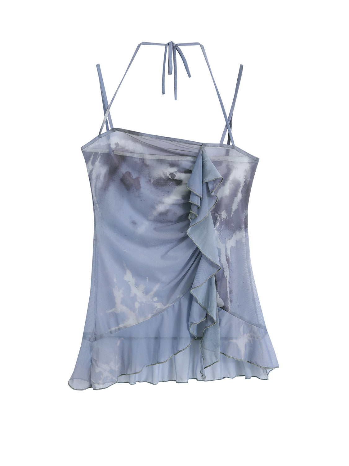 Ocean Tie-Dye Mesh Camisole