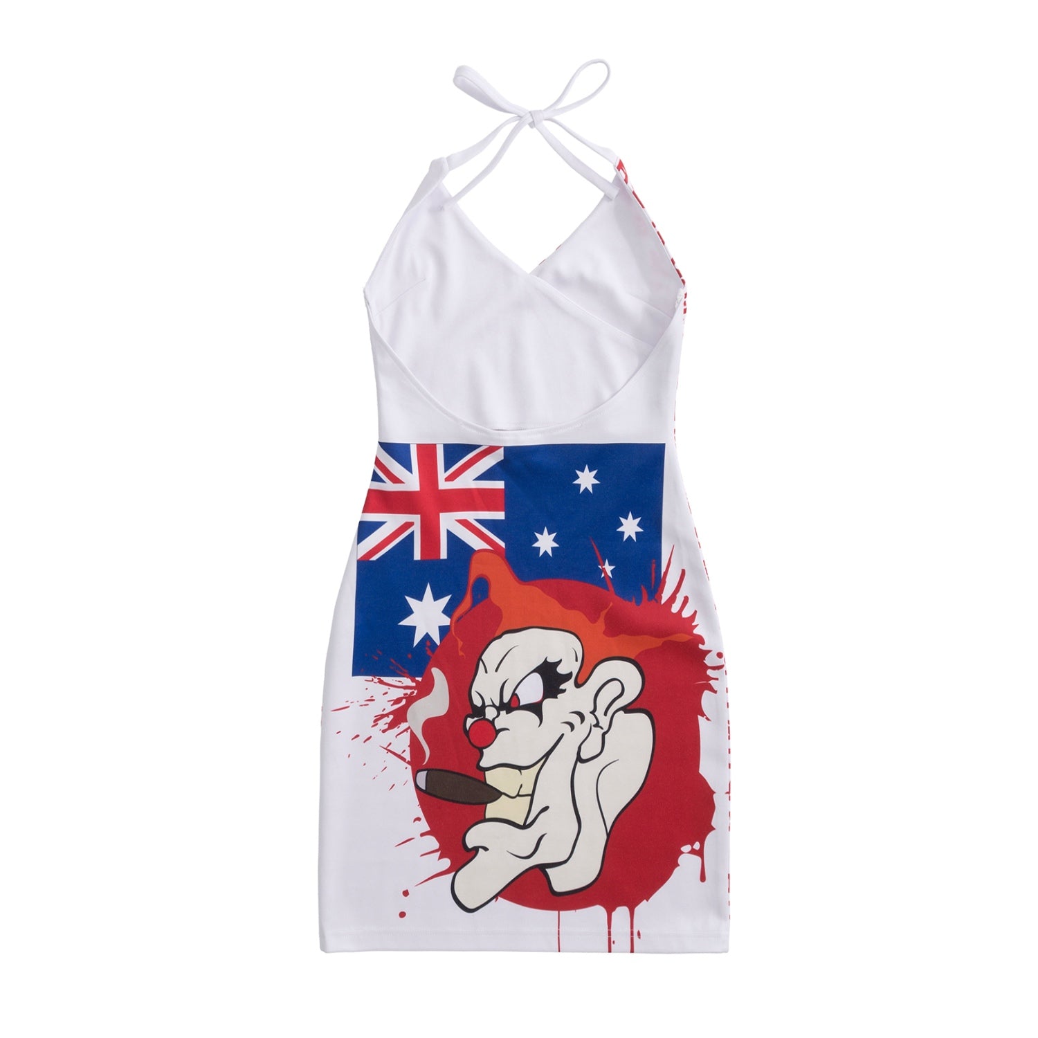 Parody Print Slip Dress