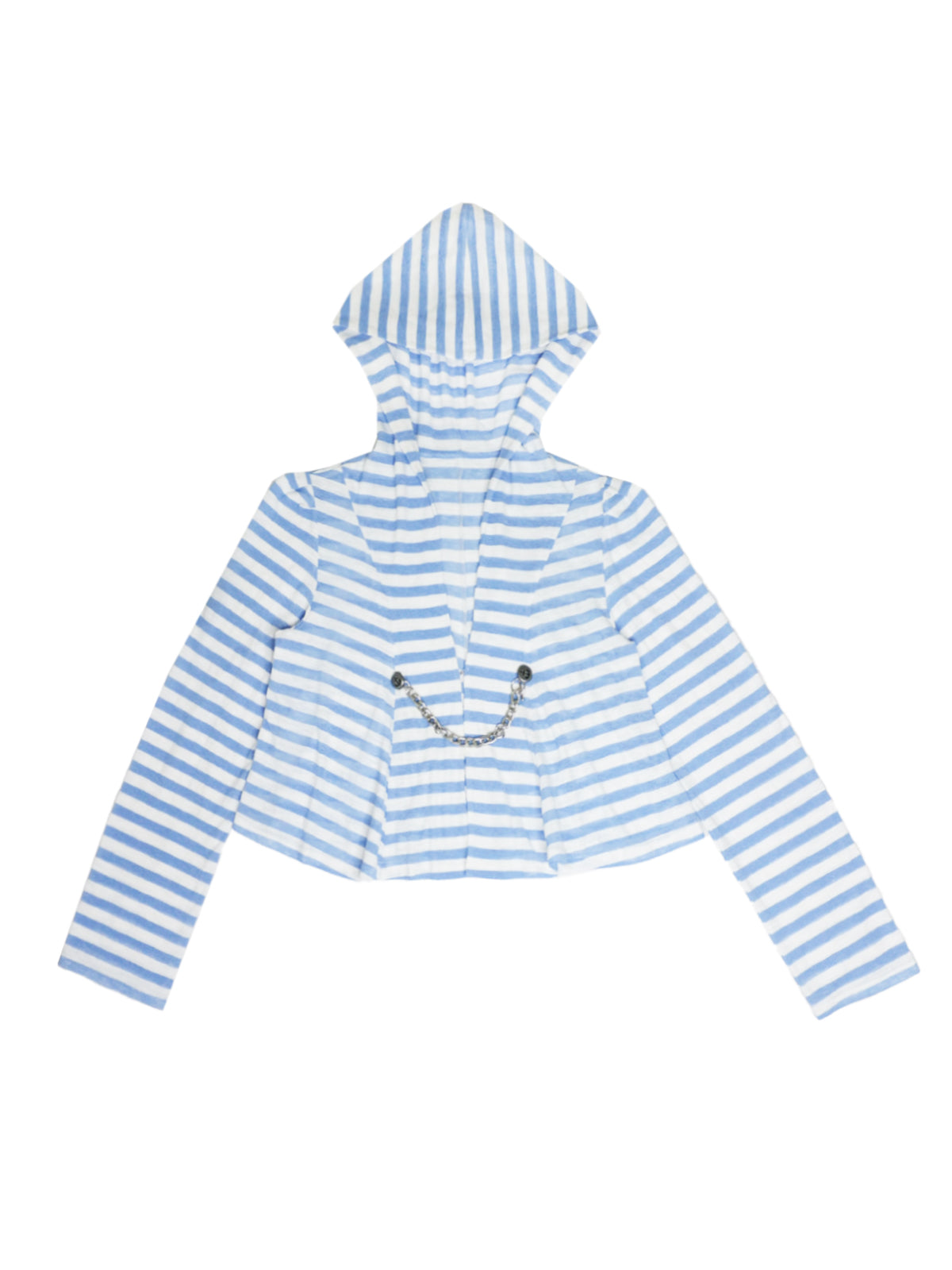 Striped Naval Hook Chain Cardigan