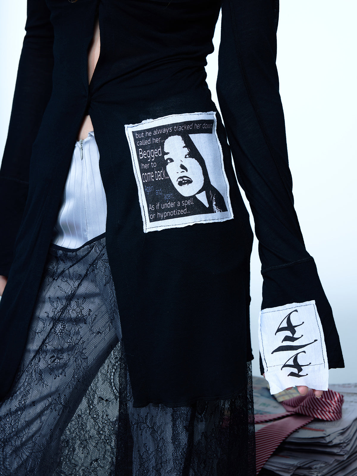 Gothic Patchwork Melancholy Cardigan