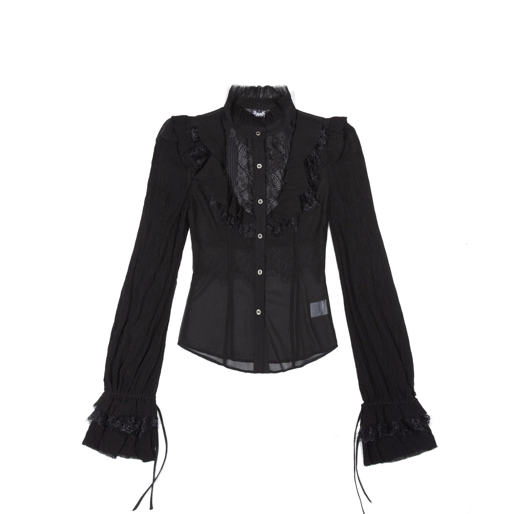 Victorian Sheer Chiffon Blouse
