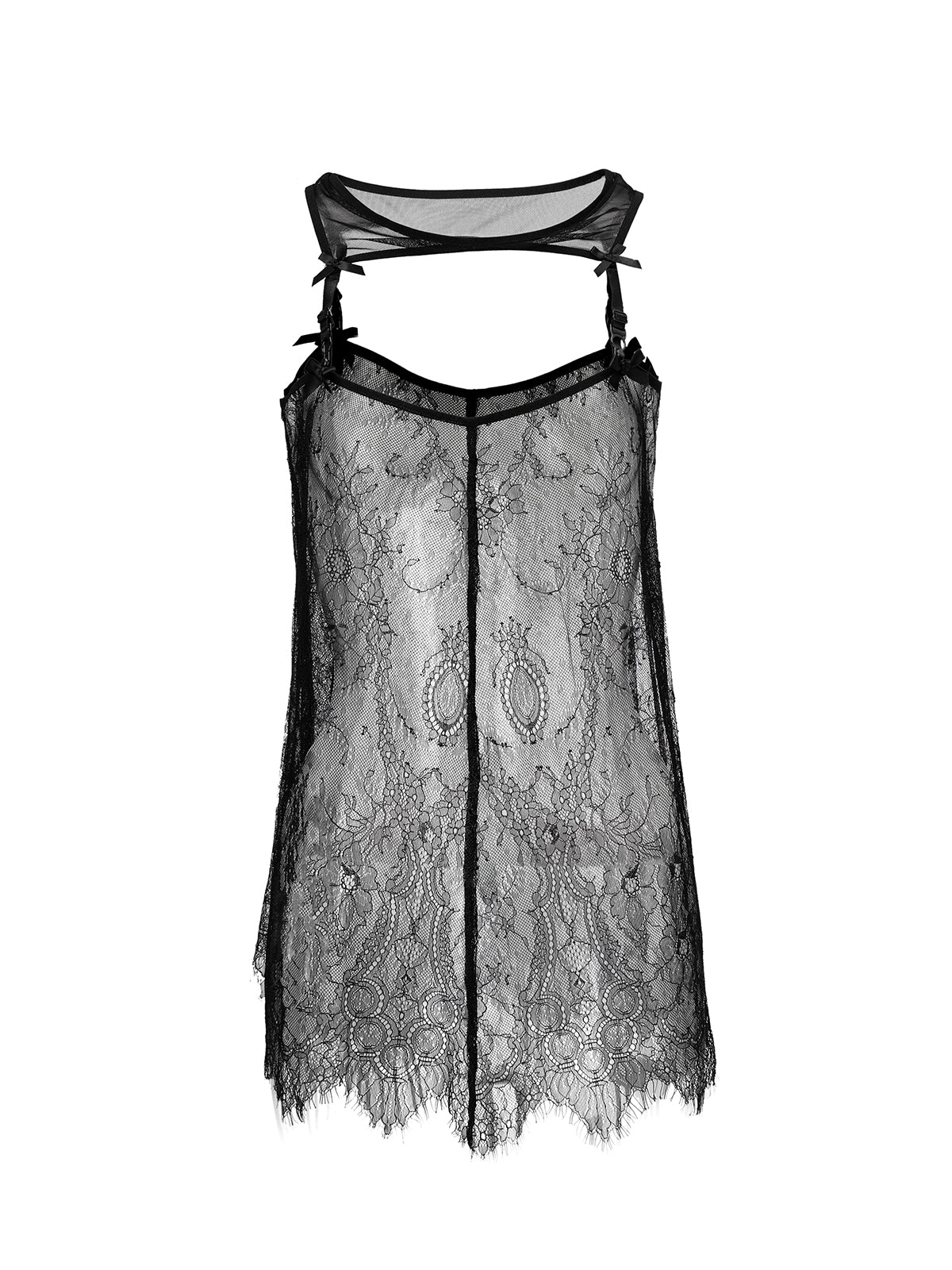 Layered Lace Slip Skirt