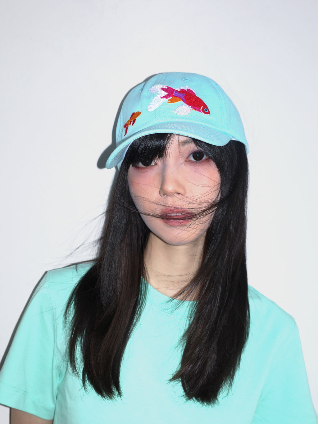 Fleeting Solstice Goldfish Print Baseball Hat