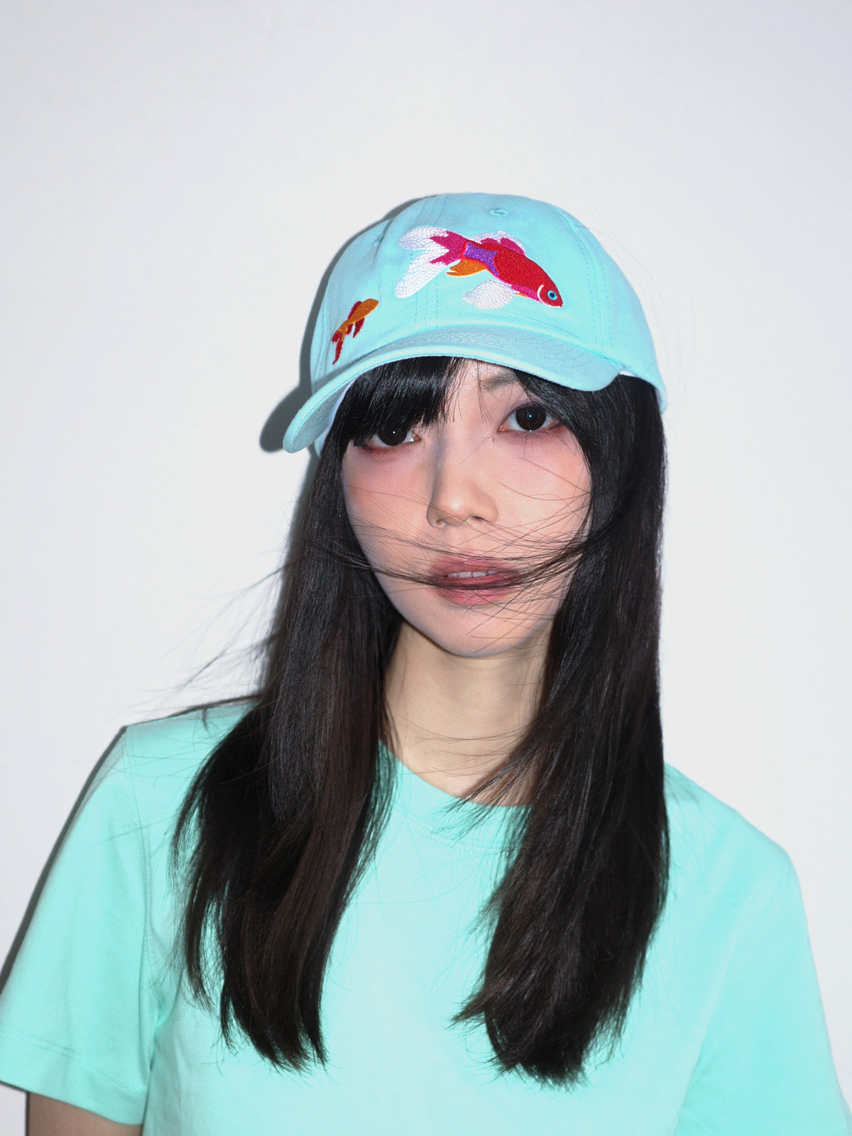 Fleeting Solstice Goldfish Print Baseball Hat