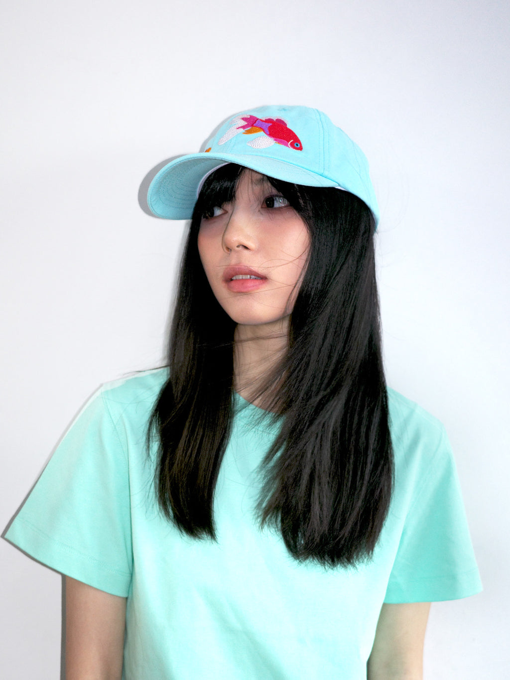 Fleeting Solstice Goldfish Print Baseball Hat