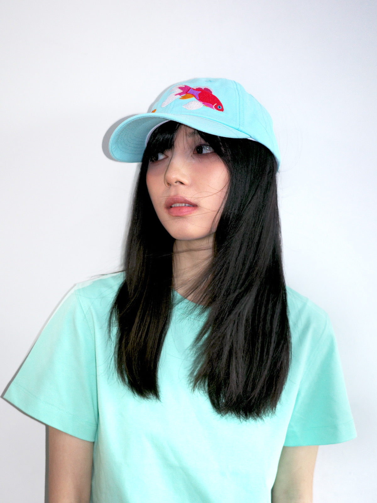 Fleeting Solstice Goldfish Print Baseball Hat