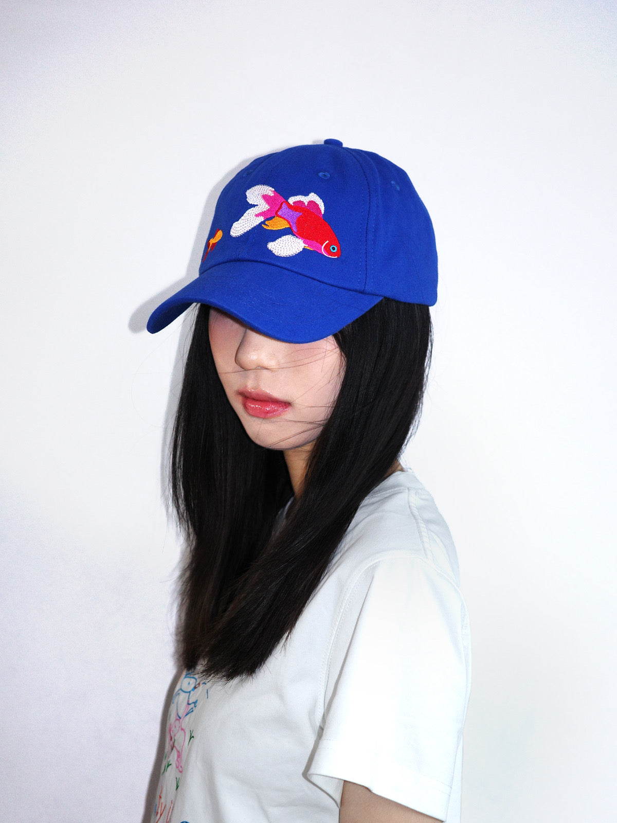 Fleeting Solstice Goldfish Print Baseball Hat
