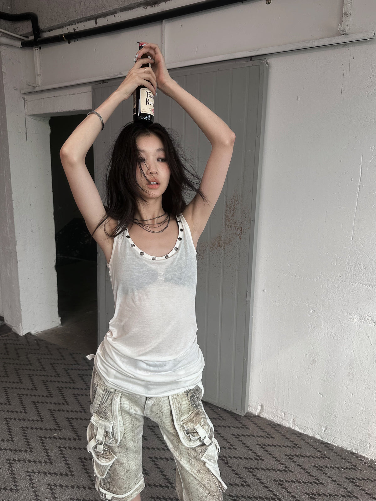 Fitted Wool Tank Top