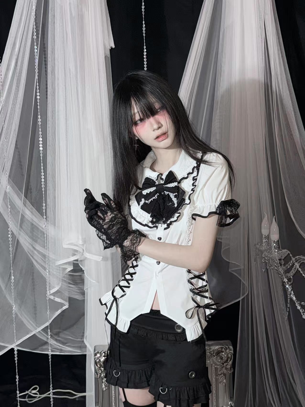 Collision Ribbon Blouse｜Presale