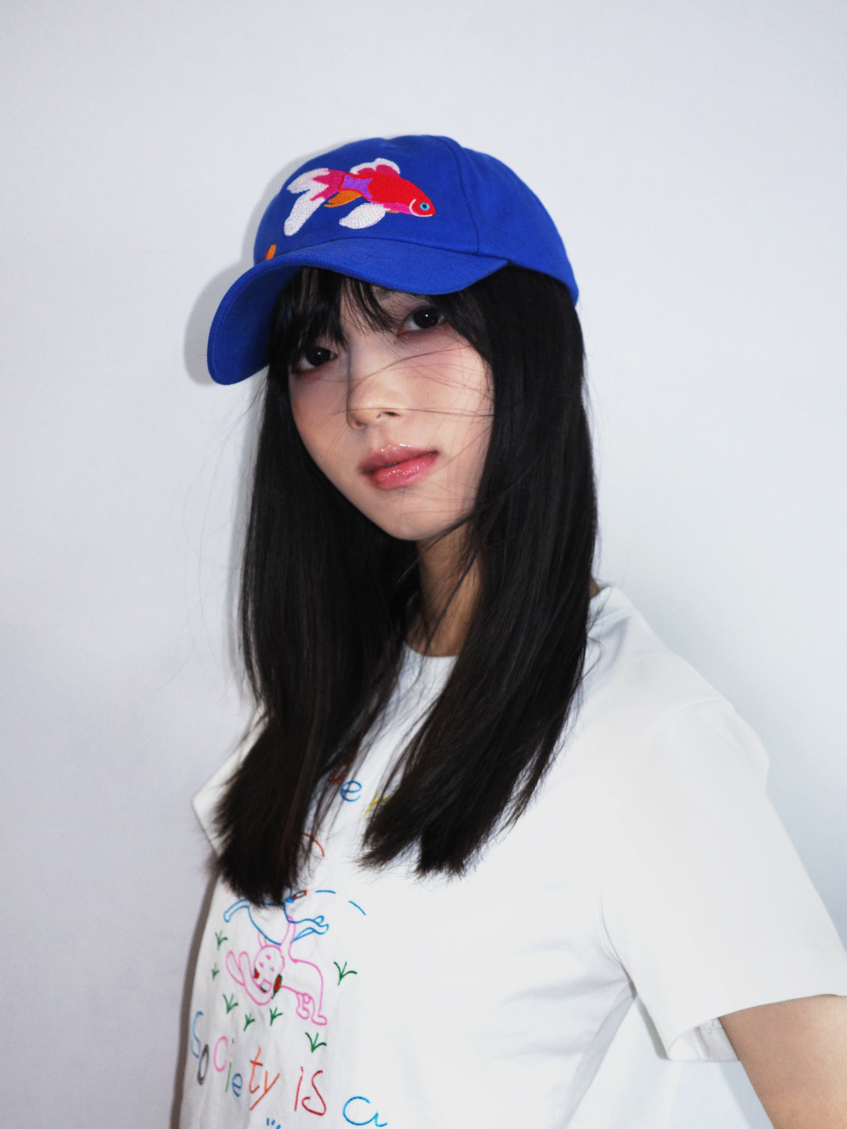 Fleeting Solstice Goldfish Print Baseball Hat