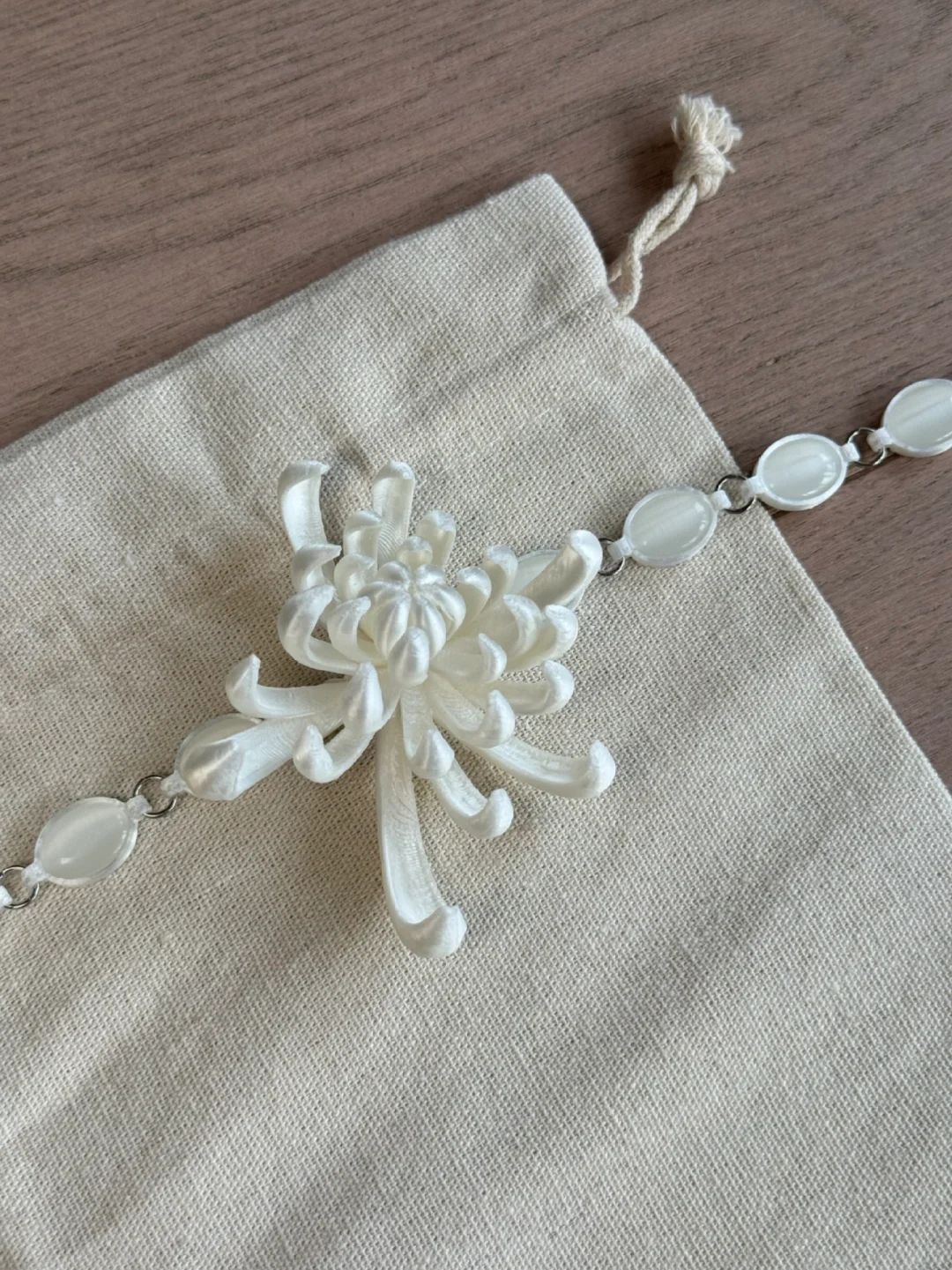 Firework Chrysanthemum Chrysoberyl Sterling Silver Chocker