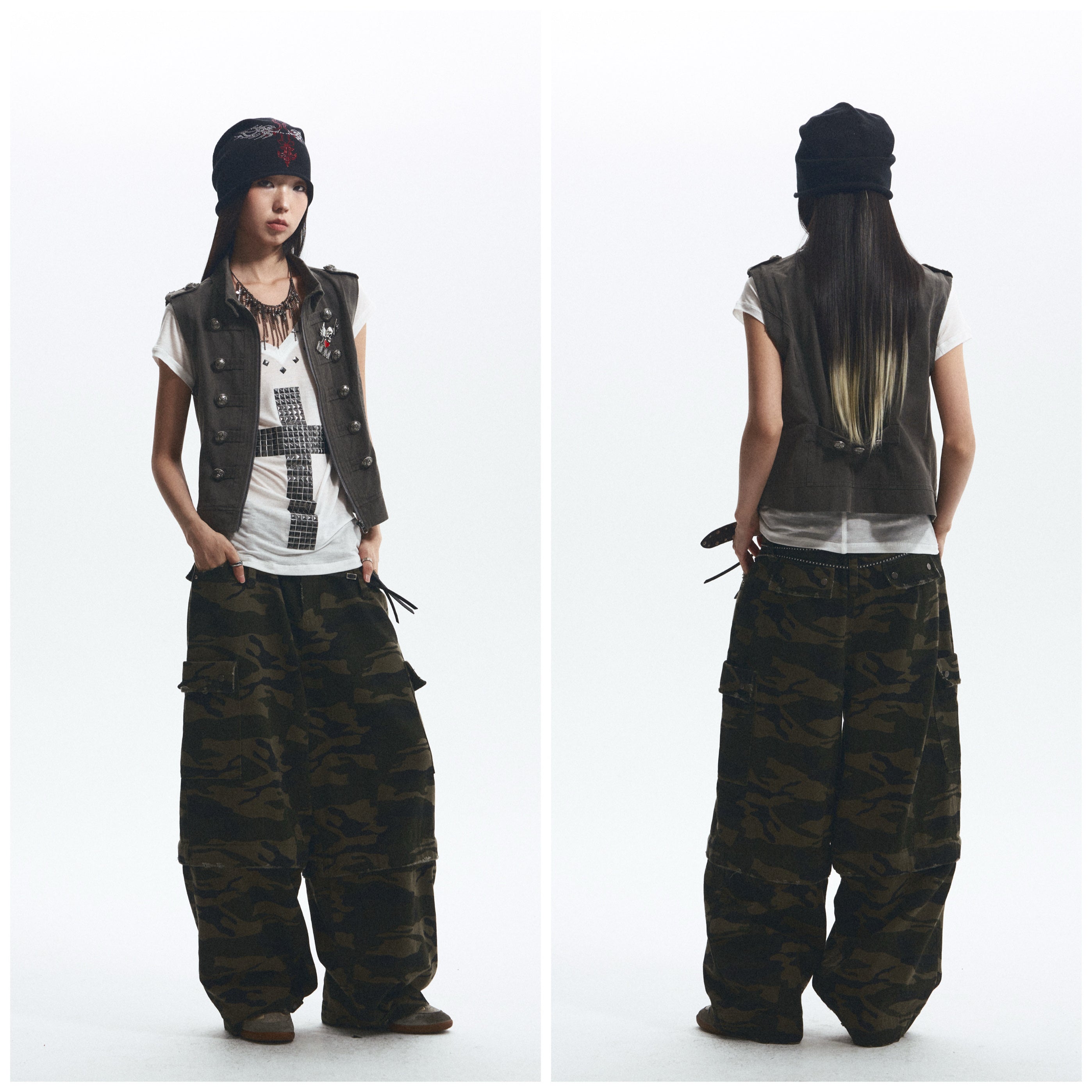 Distressed Detachable Jacket with Bonus Brooch｜Presale