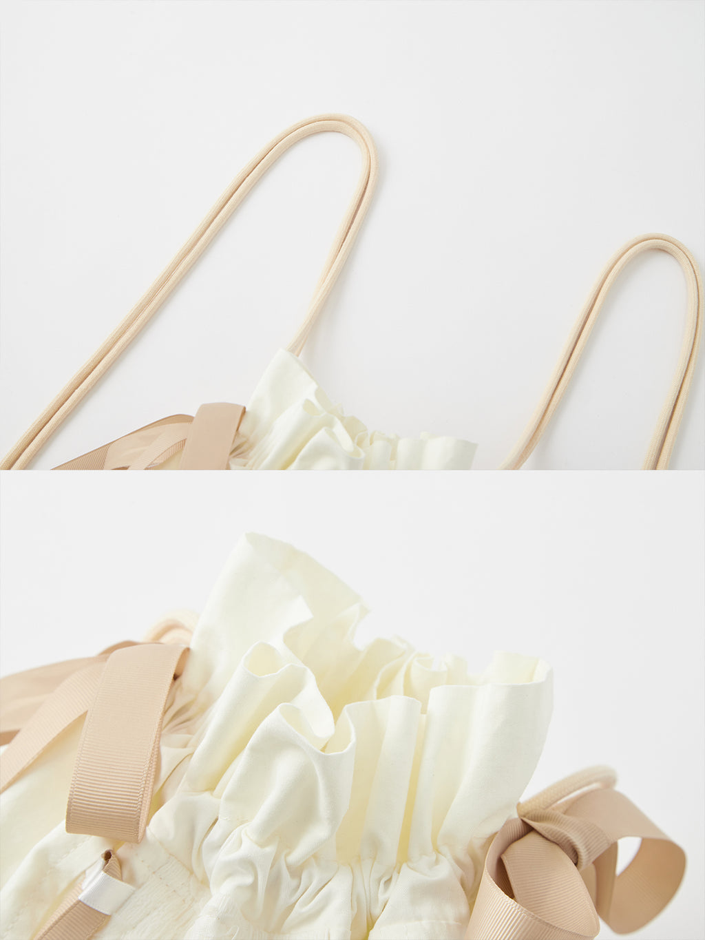 Strappy drawstring bag