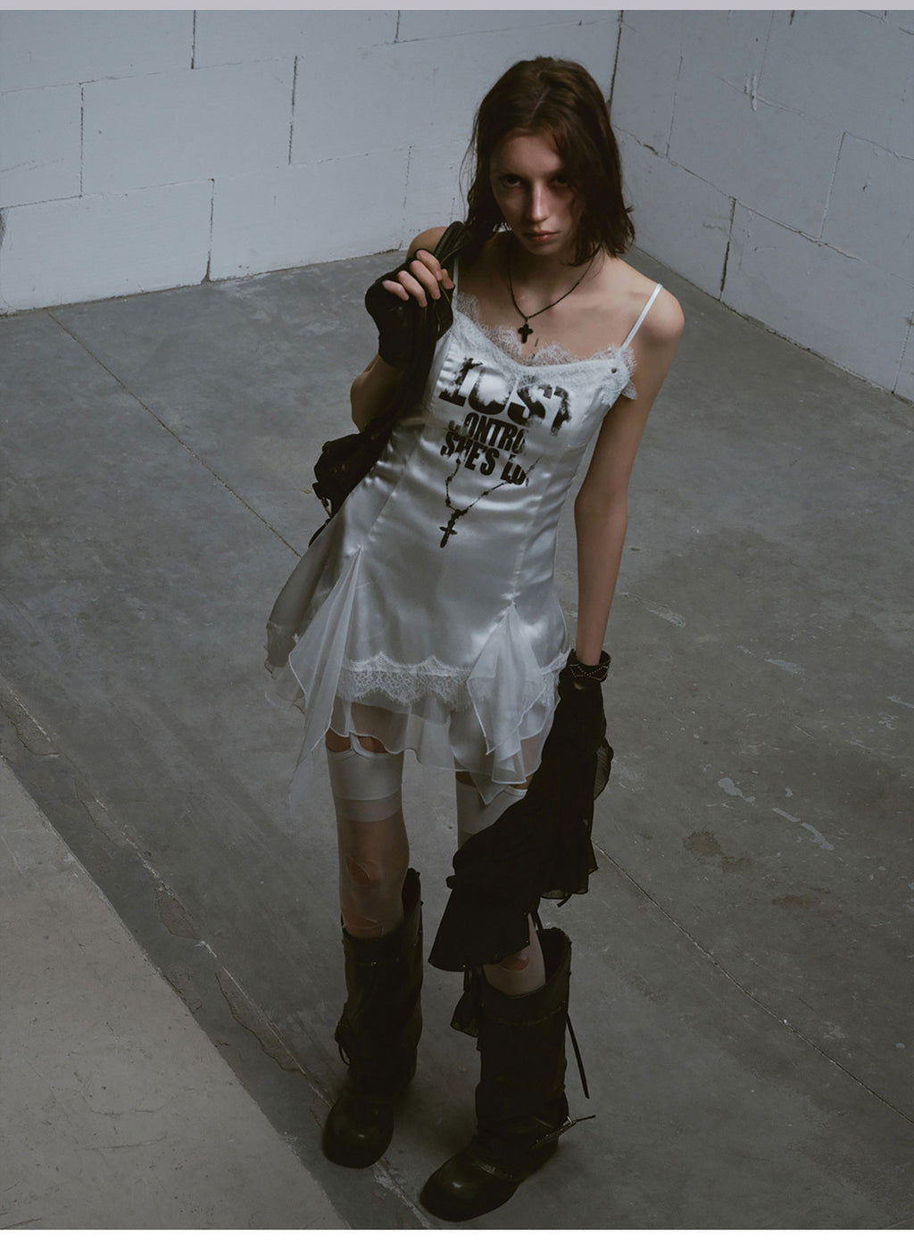 Punk Chain Print Dress