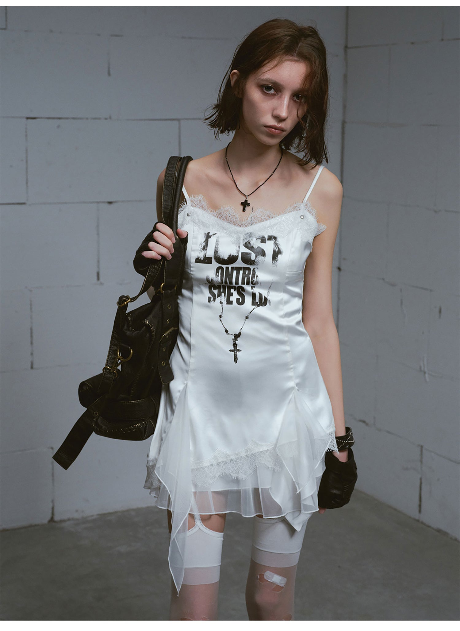 Punk Chain Print Dress